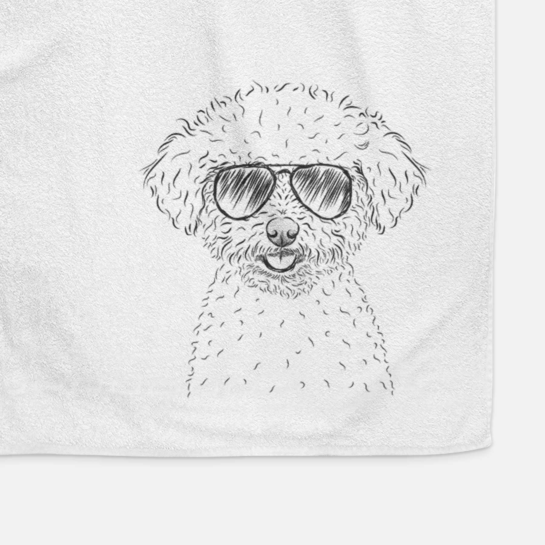 Mickey the Bichon Frise Decorative Hand Towel