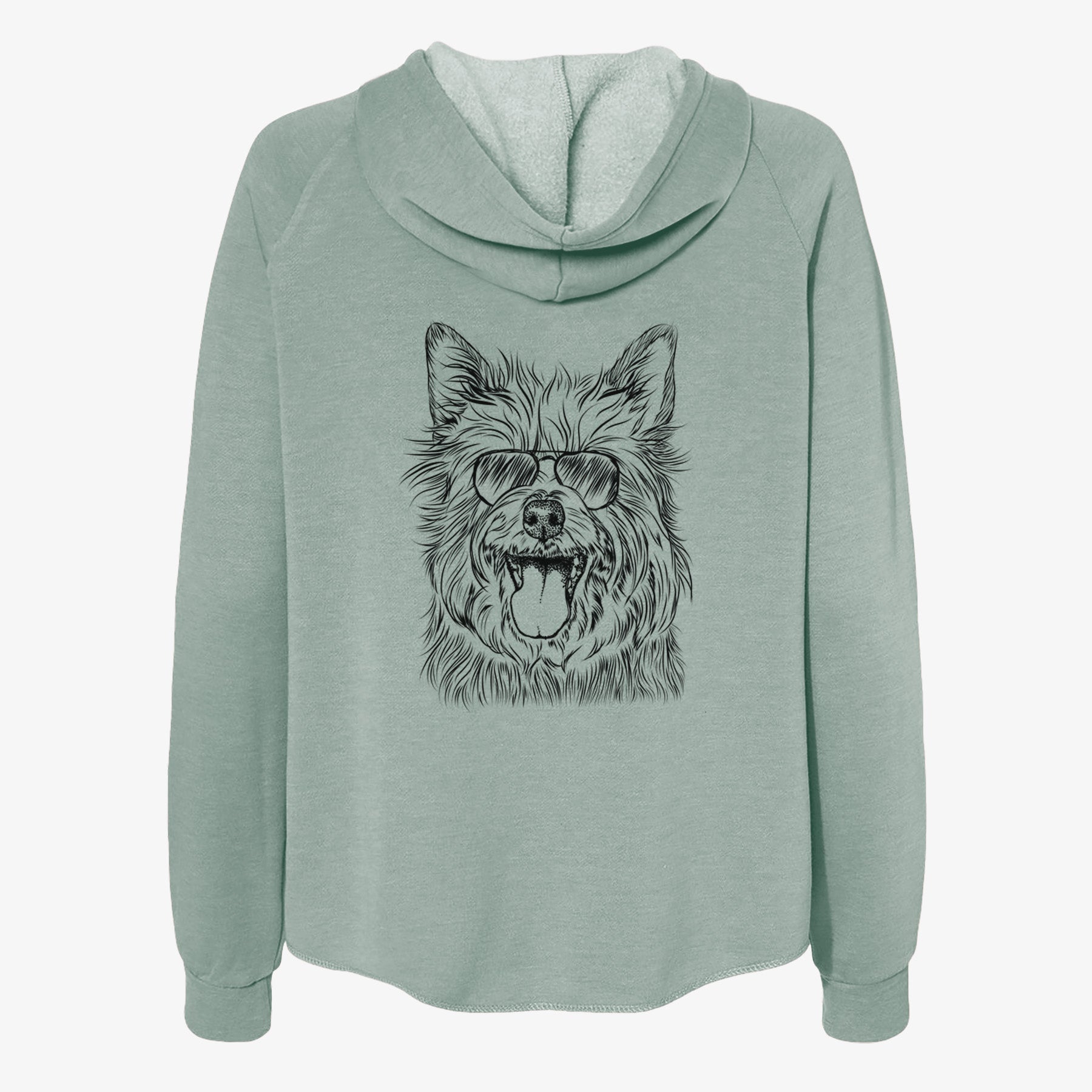 Middy the Australian Terrier - Women's Cali Wave Zip-Up Sweatshirt