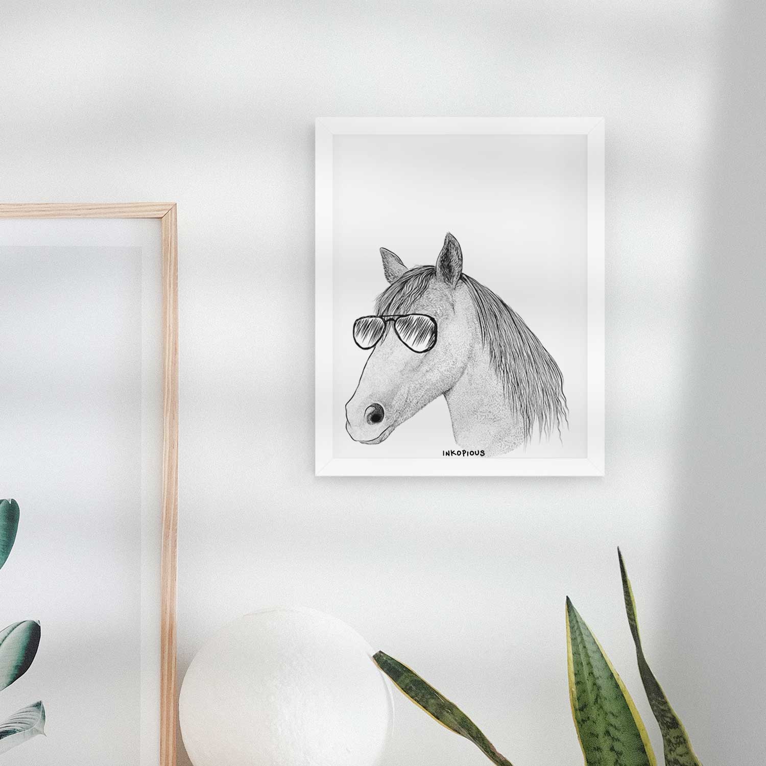 Midnight the Missouri Foxtrotter Horse Art Print