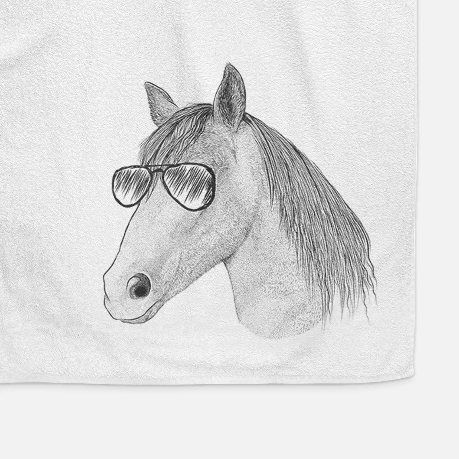 Midnight the Missouri Foxtrotter Horse Decorative Hand Towel