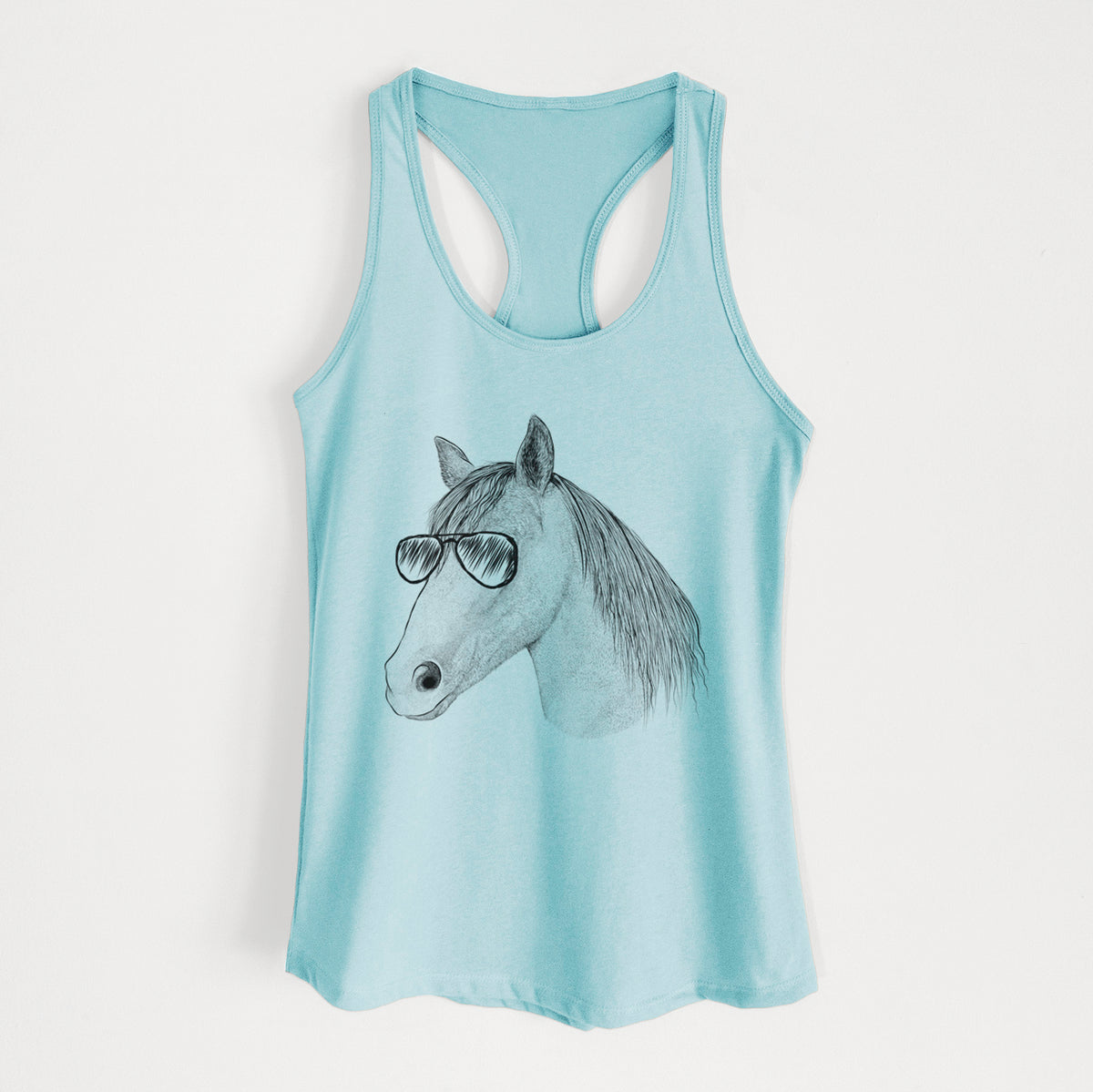 Midnight the Missouri Foxtrotter Horse - Women's Racerback Tanktop