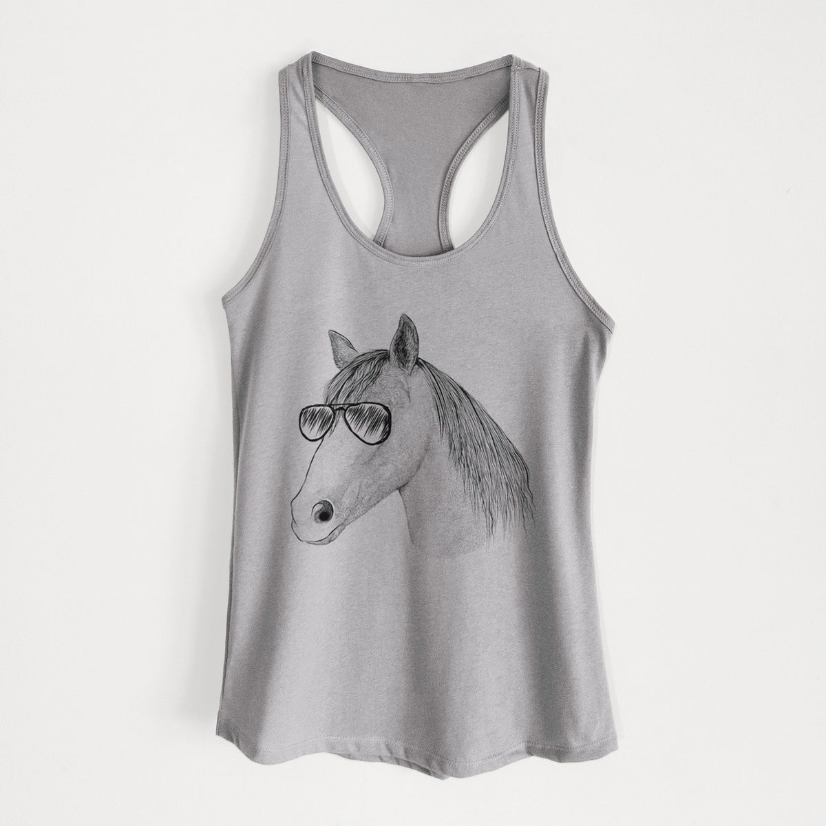Midnight the Missouri Foxtrotter Horse - Women's Racerback Tanktop