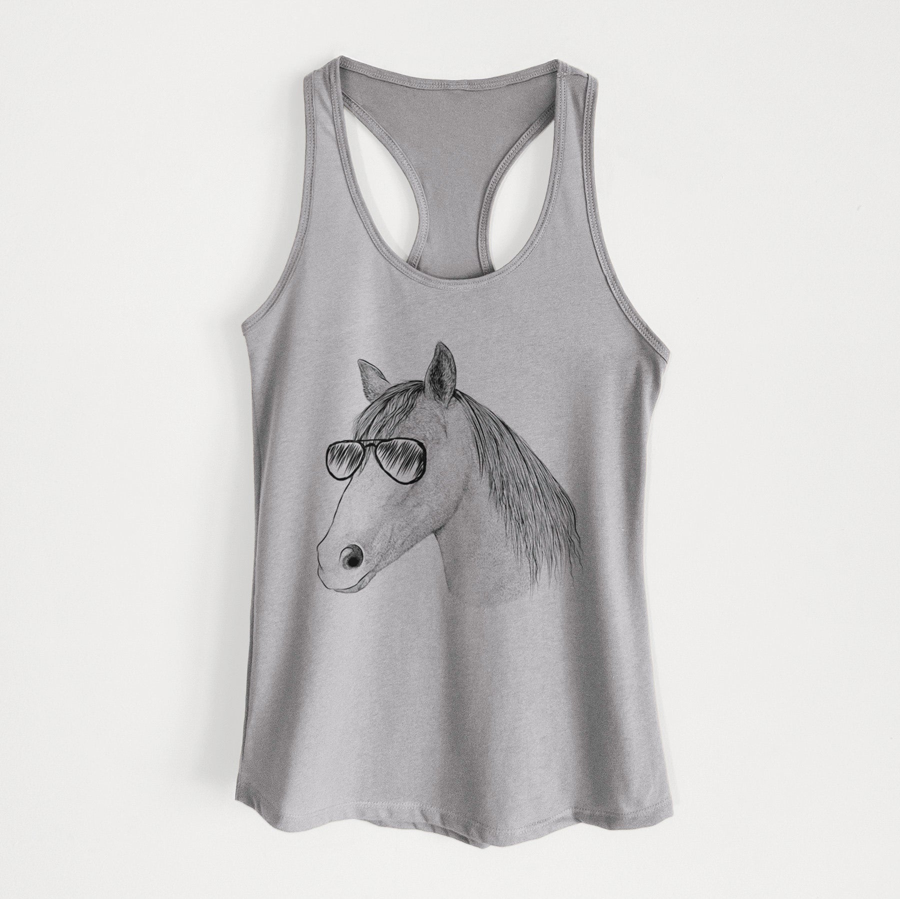 Midnight the Missouri Foxtrotter Horse - Women's Racerback Tanktop