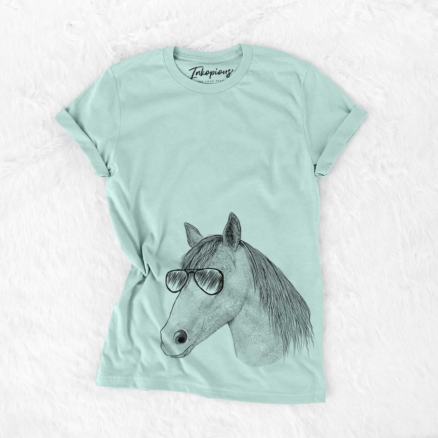 Aviator Midnight the Missouri Foxtrotter Horse - Unisex Crewneck