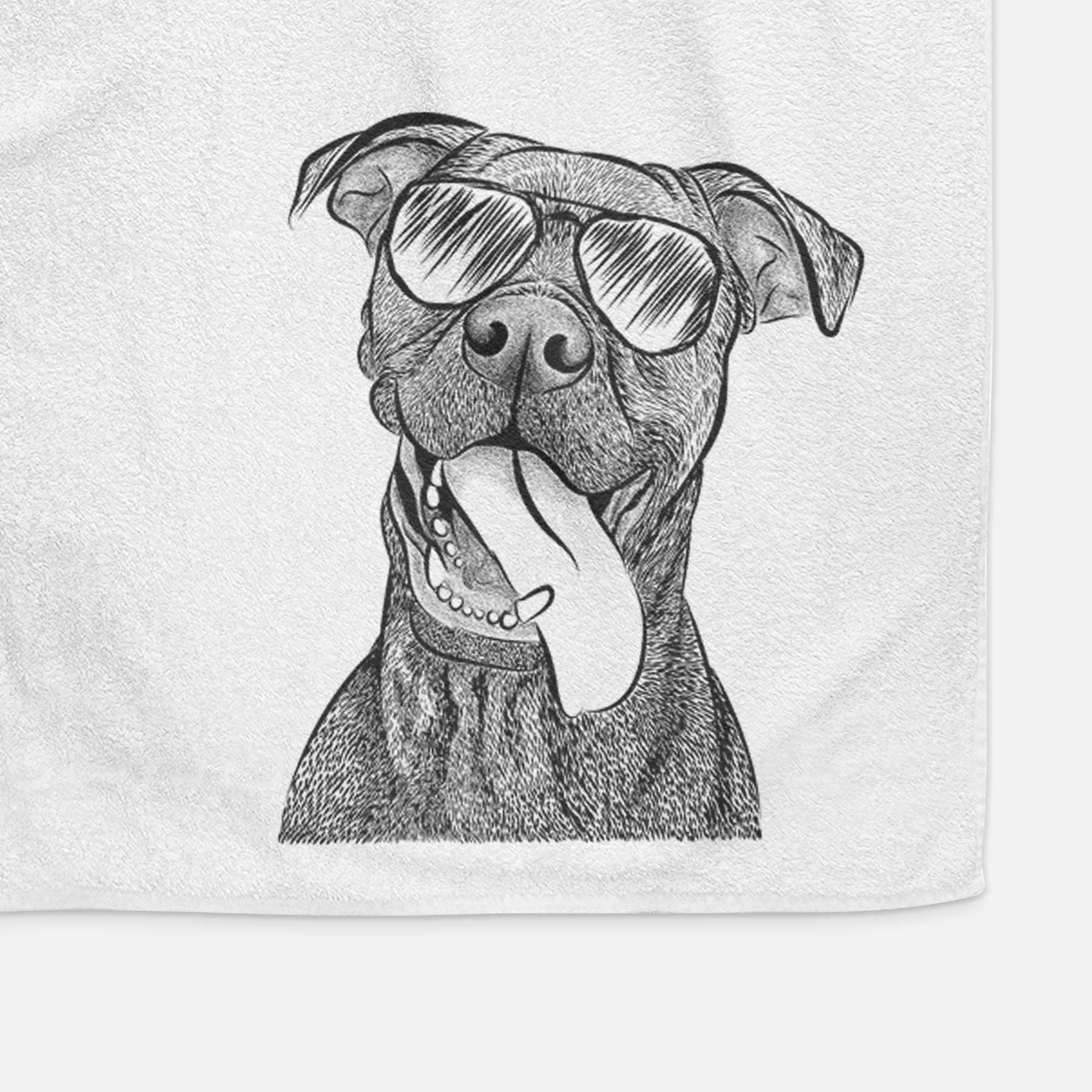 Mikey the Boxador Decorative Hand Towel