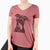 Aviator Mikey the Boxador - Women's V-neck Shirt