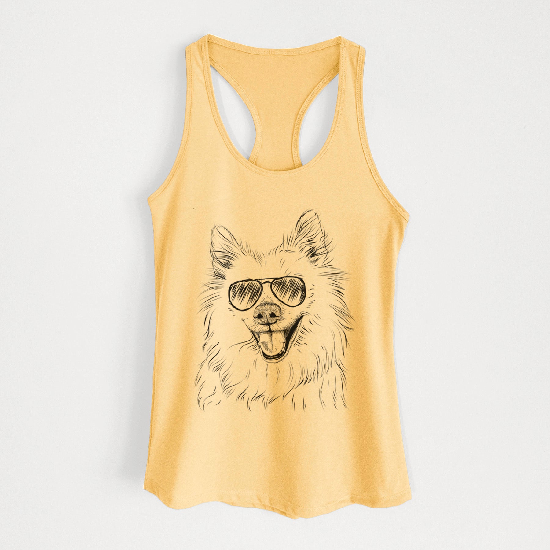 Miki the American Eskimo - Women's Racerback Tanktop