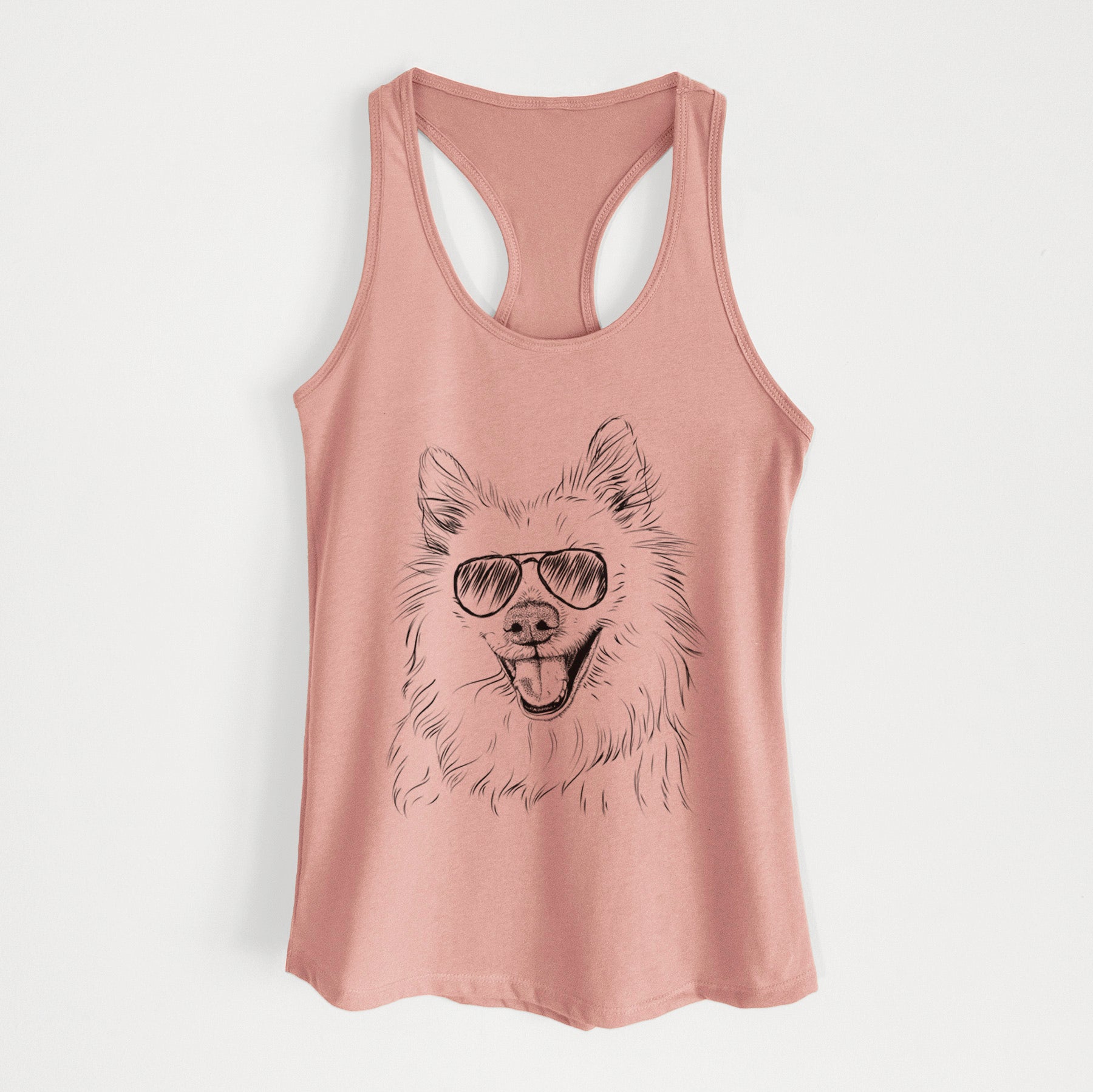 Miki the American Eskimo - Women's Racerback Tanktop