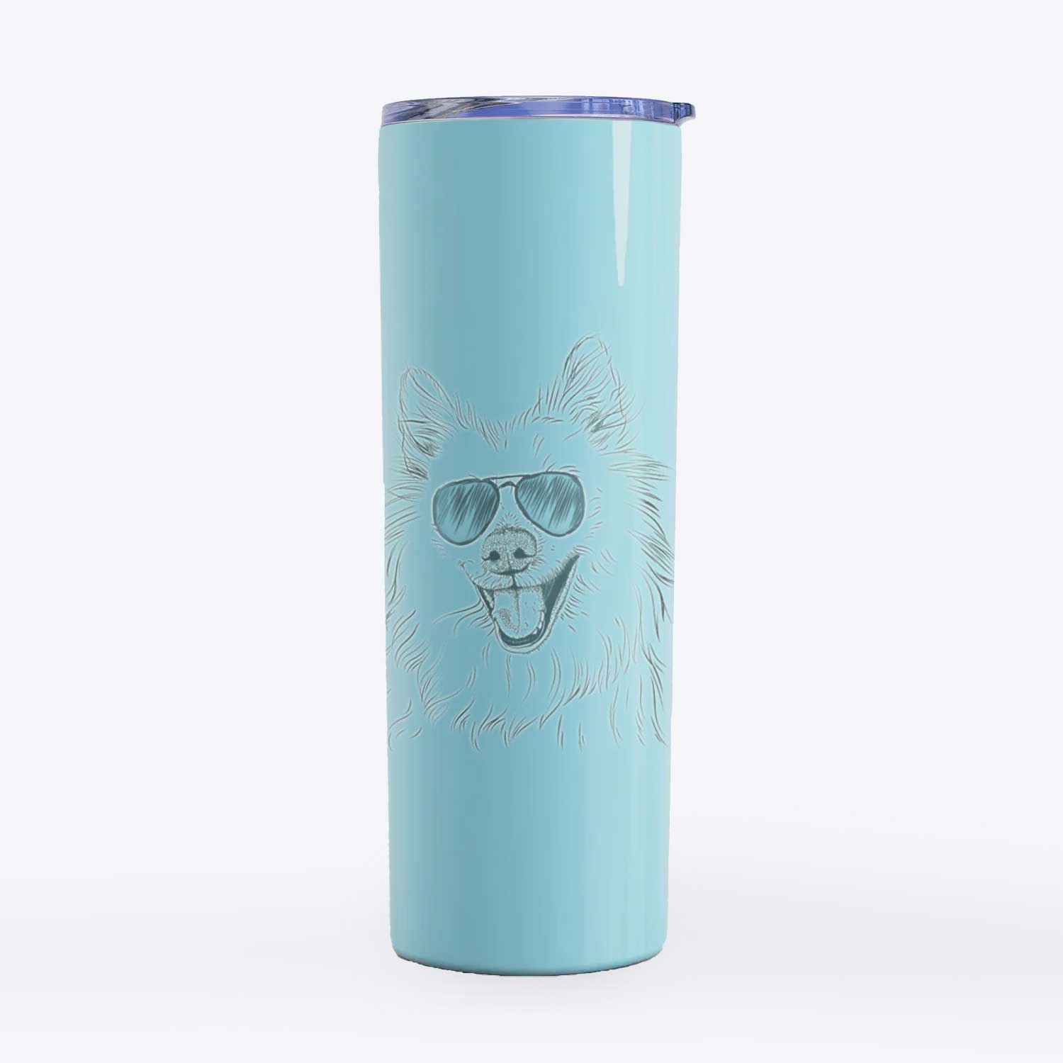 Miki the American Eskimo - 20oz Skinny Tumbler