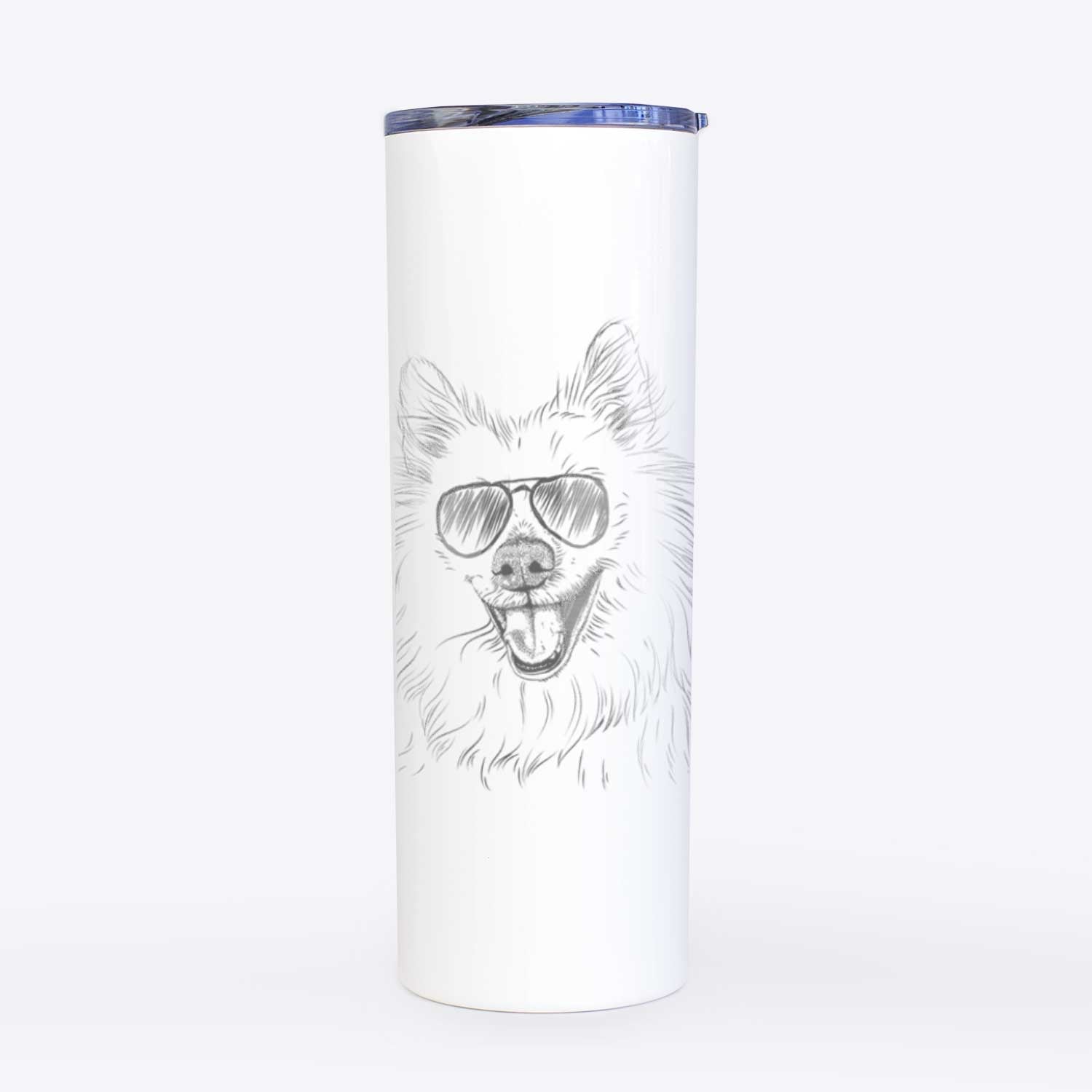 Miki the American Eskimo - 20oz Skinny Tumbler