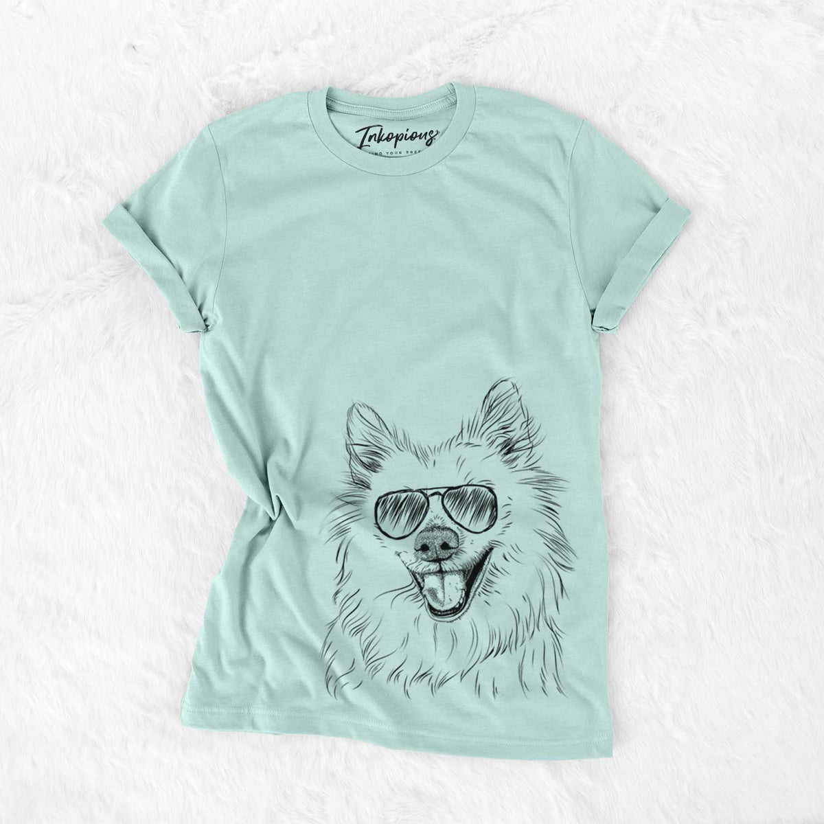 Aviator Miki the American Eskimo - Unisex Crewneck
