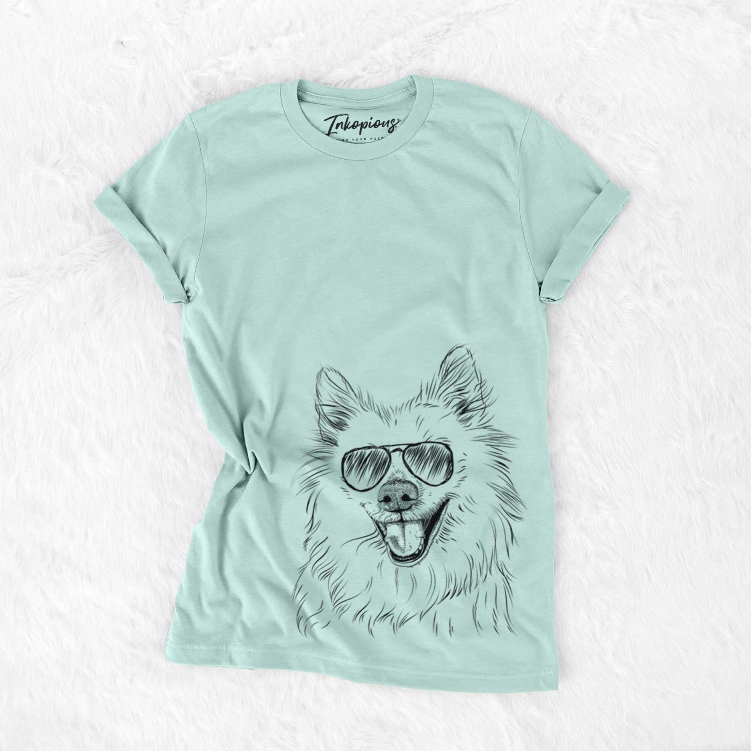 Aviator Miki the American Eskimo - Unisex Crewneck