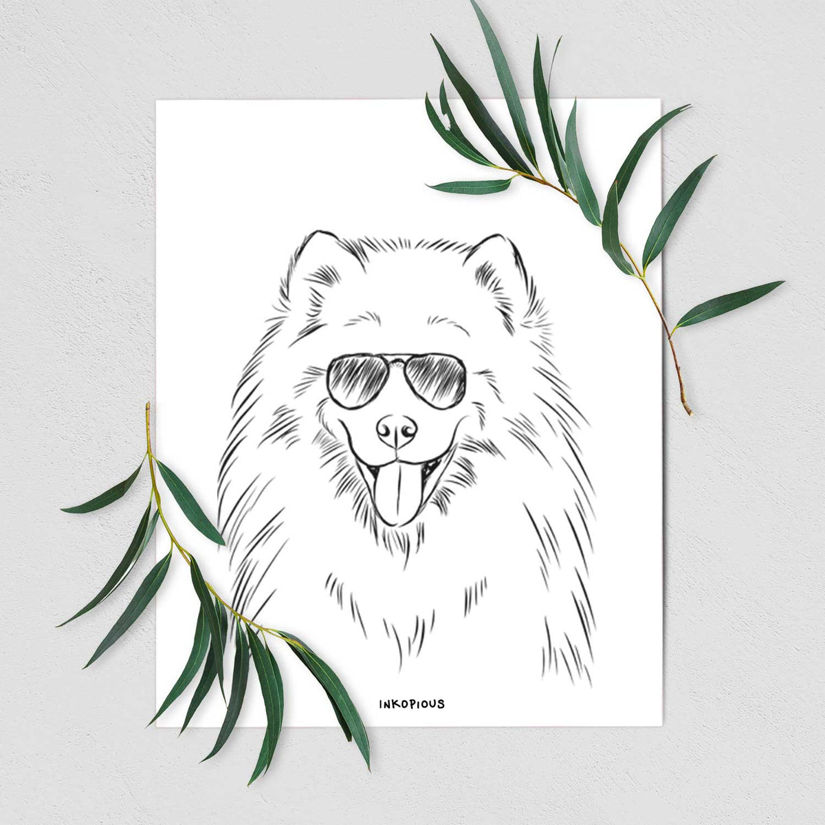 Mikko the Samoyed Art Print