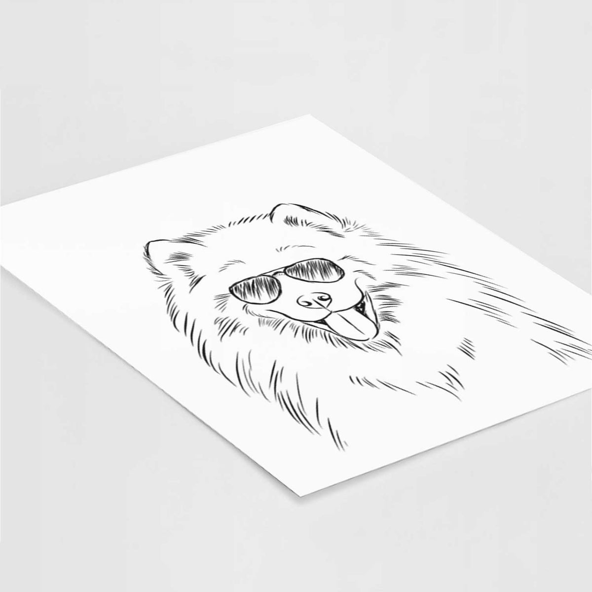 Mikko the Samoyed Art Print