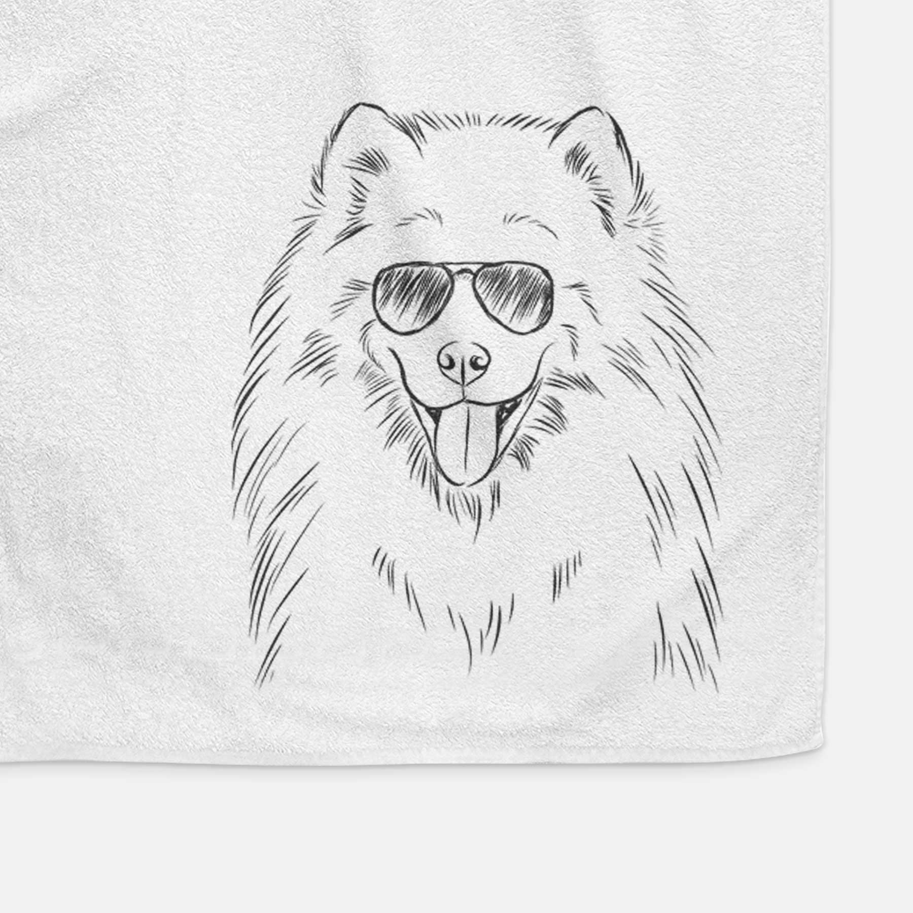 Mikko the Samoyed Decorative Hand Towel