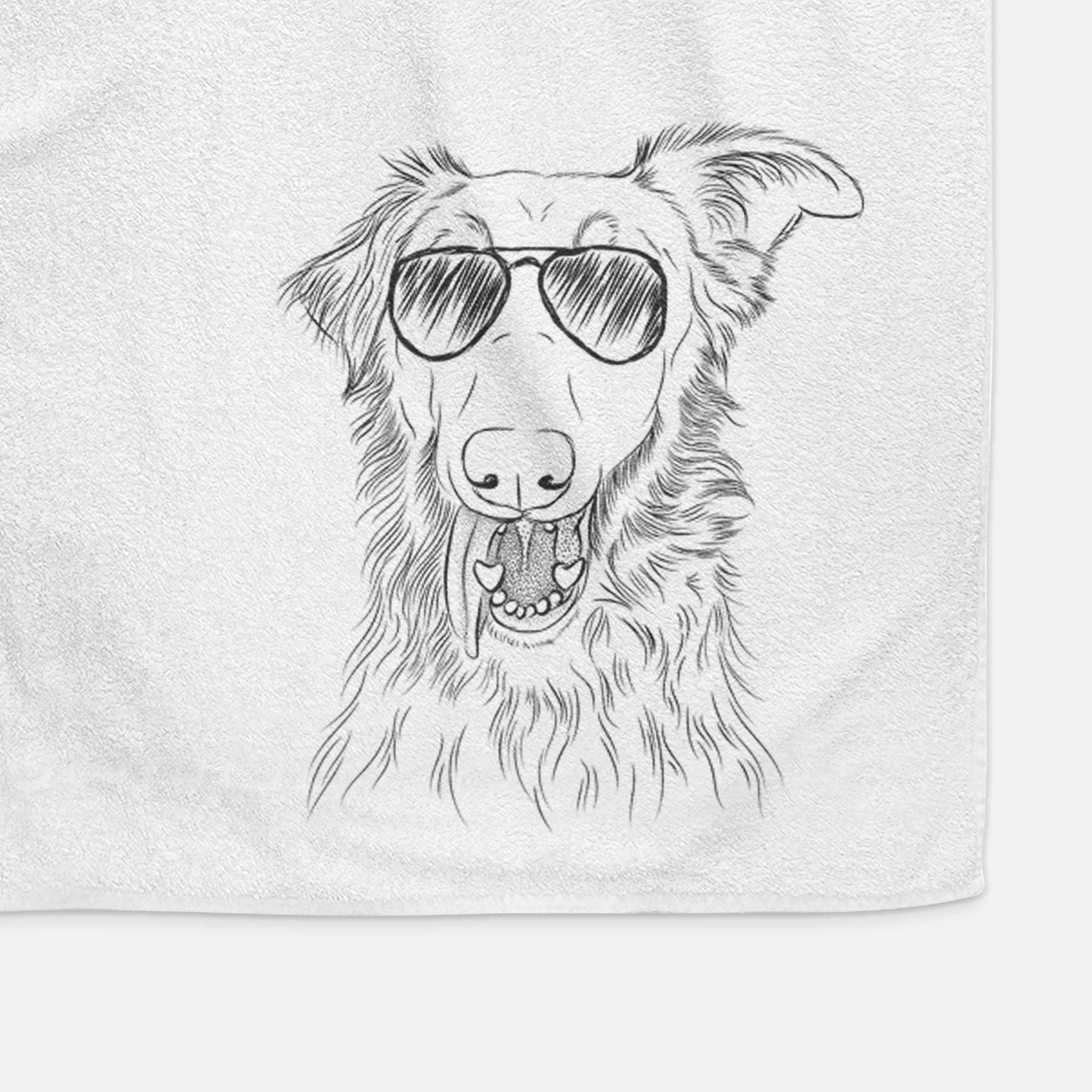 Mila the Mixed Breed Decorative Hand Towel