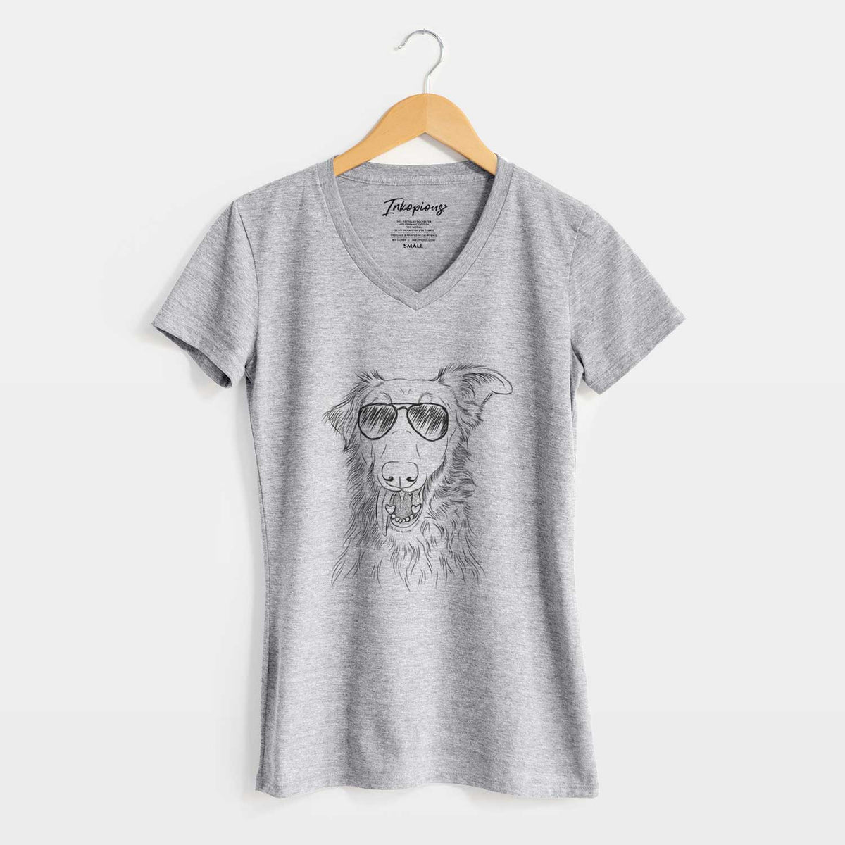 Aviator Mila the Mixed Breed - Women's V-neck Shirt