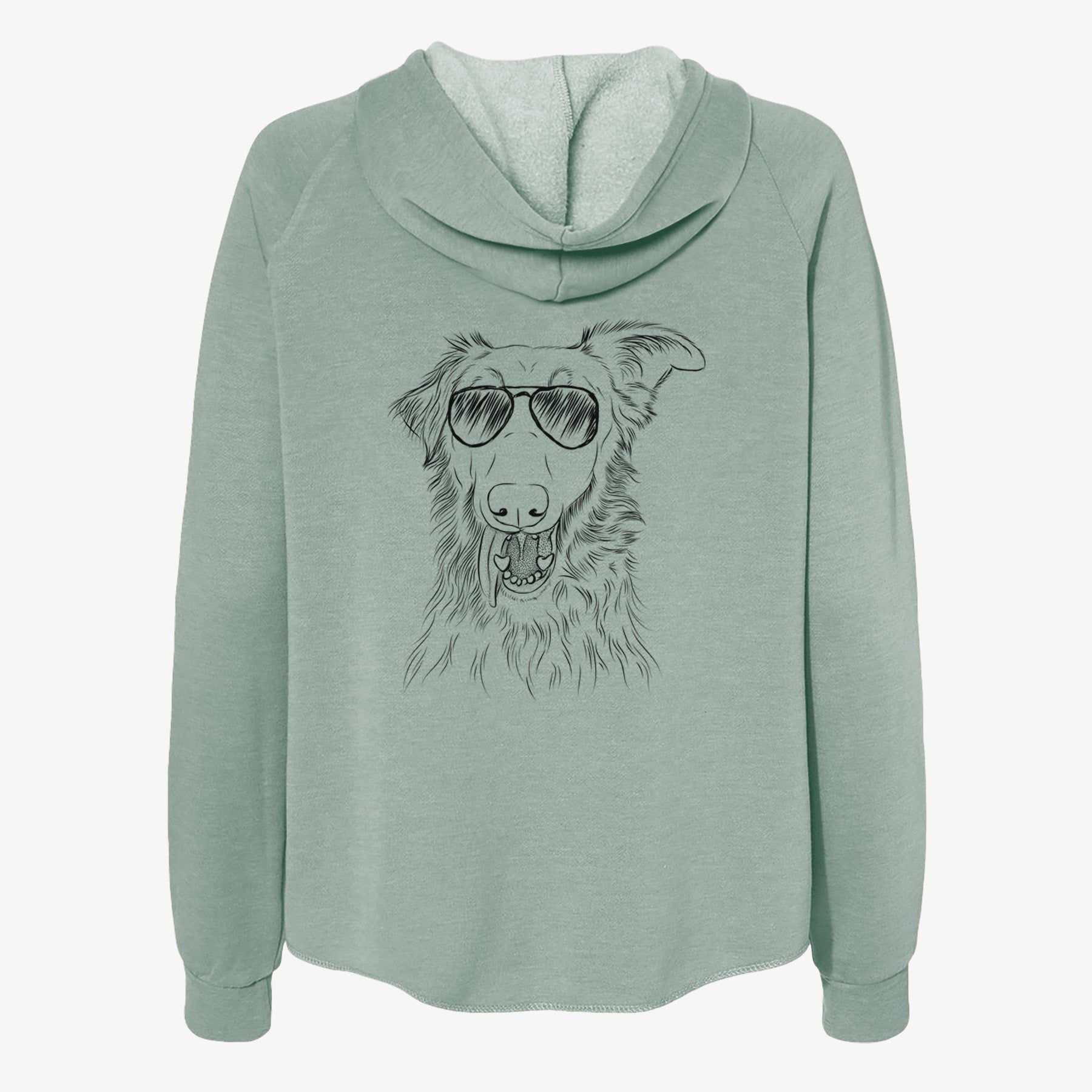 Mila the Mixed Breed - Women's Cali Wave Zip-Up Sweatshirt