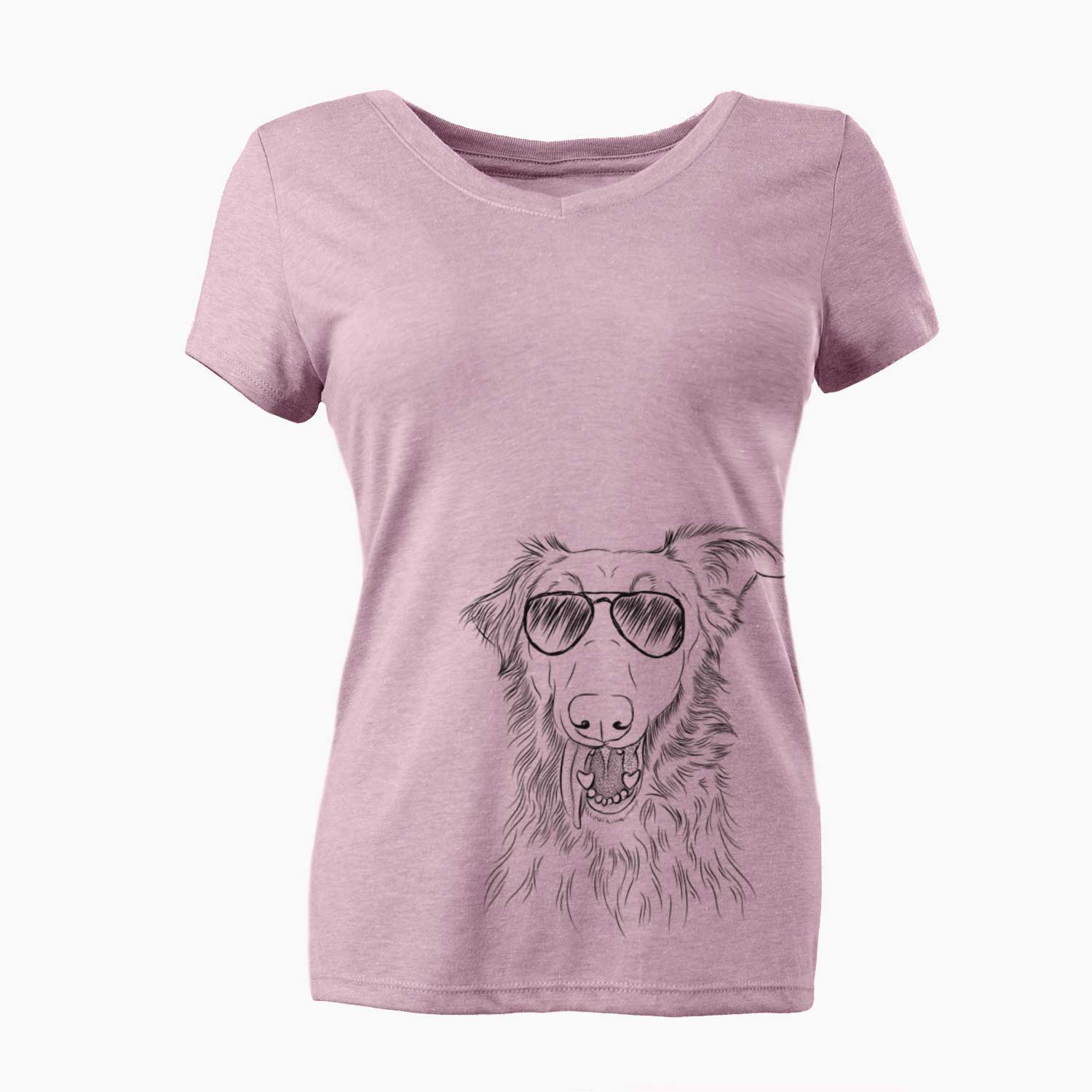 Aviator Mila the Mixed Breed - Women's V-neck Shirt