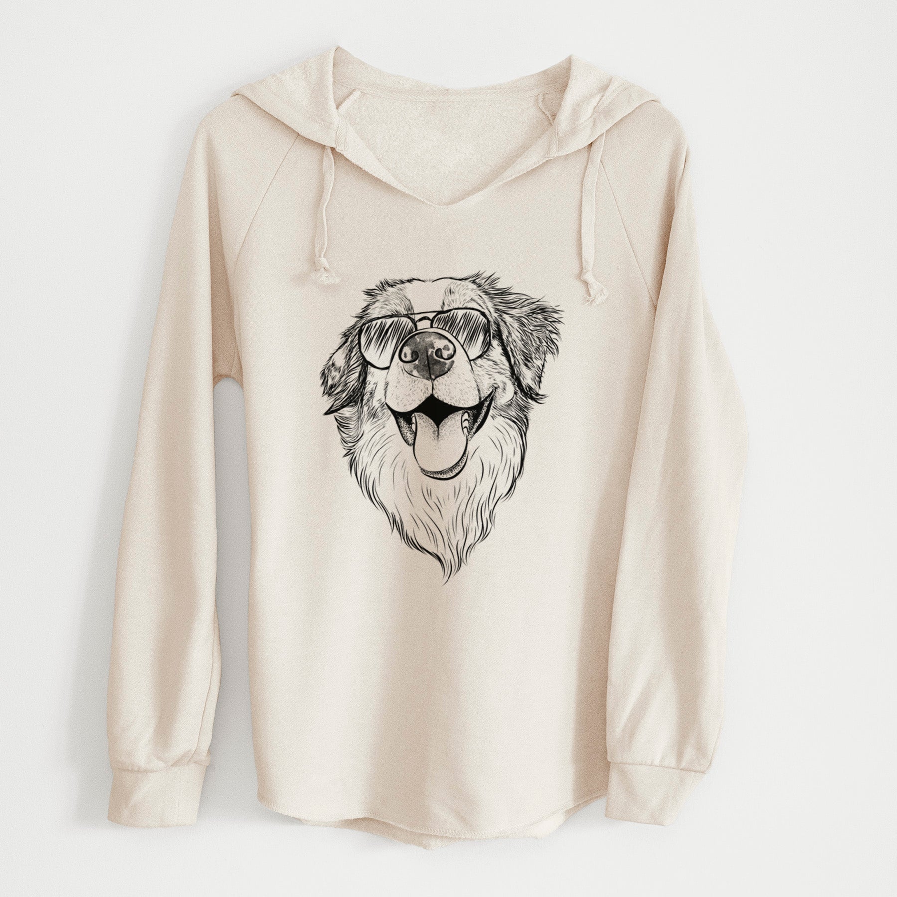 Aviator Mila the Australian Shepherd - Cali Wave Hooded Sweatshirt