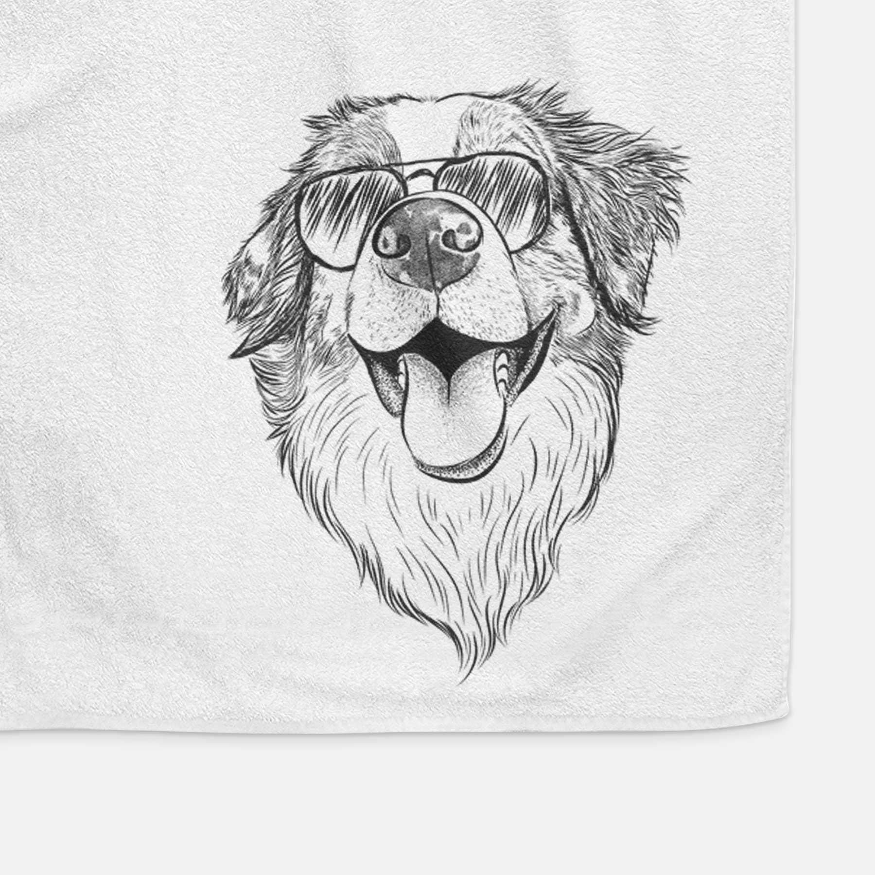 Mila the Australian Shepherd Decorative Hand Towel