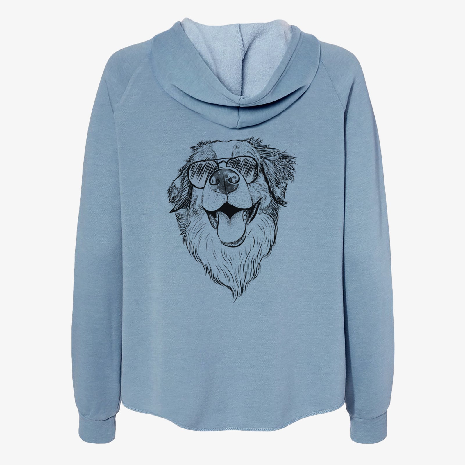 Mila the Australian Shepherd - Women's Cali Wave Zip-Up Sweatshirt