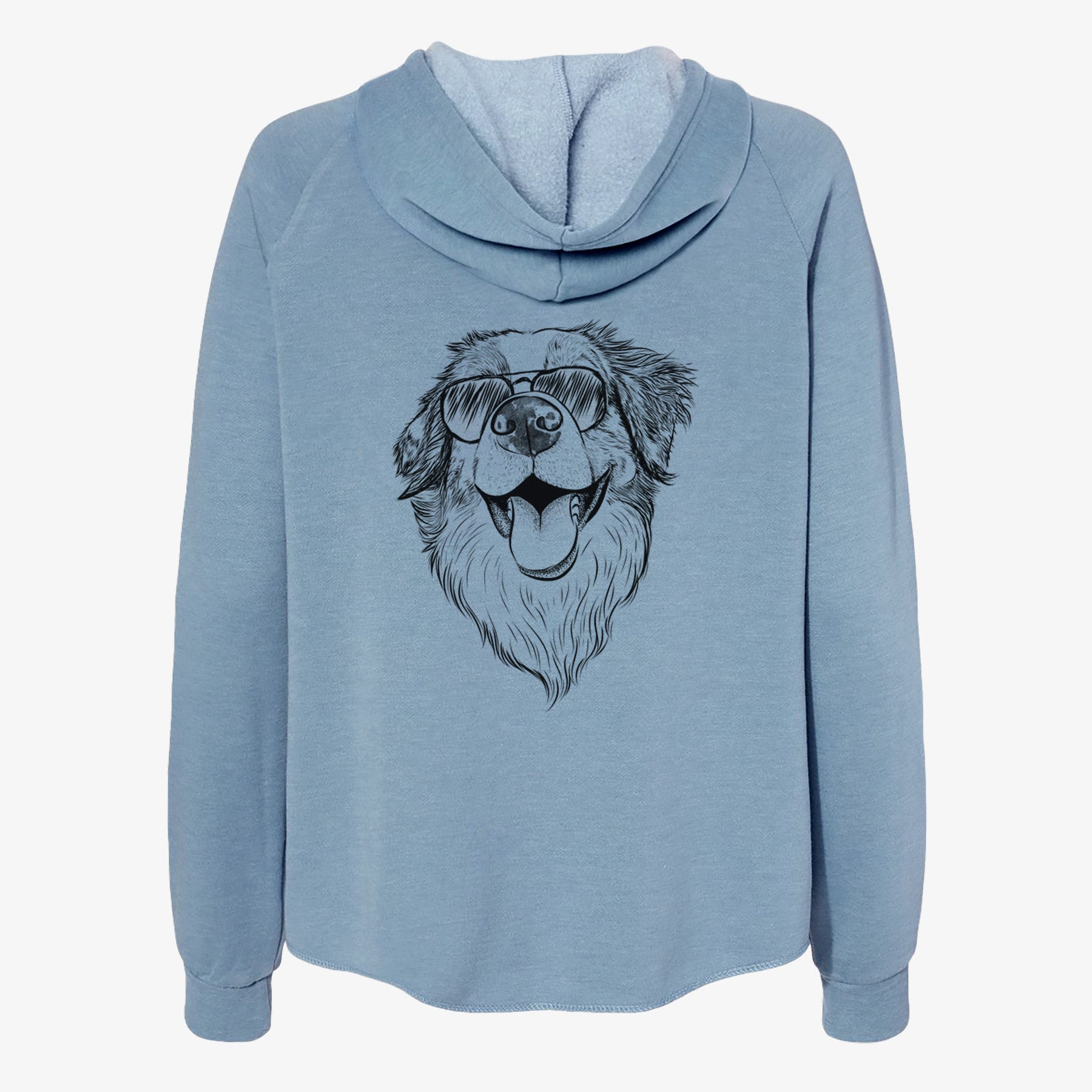 Mila the Australian Shepherd - Women's Cali Wave Zip-Up Sweatshirt