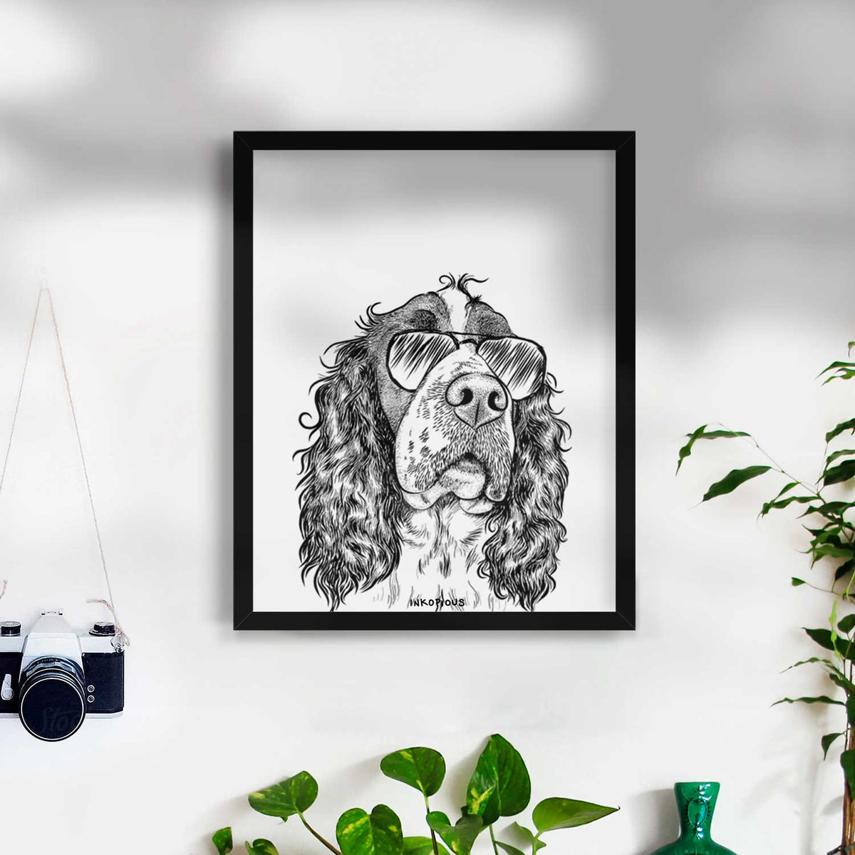 Millie Mae the English Springer Spaniel Art Print