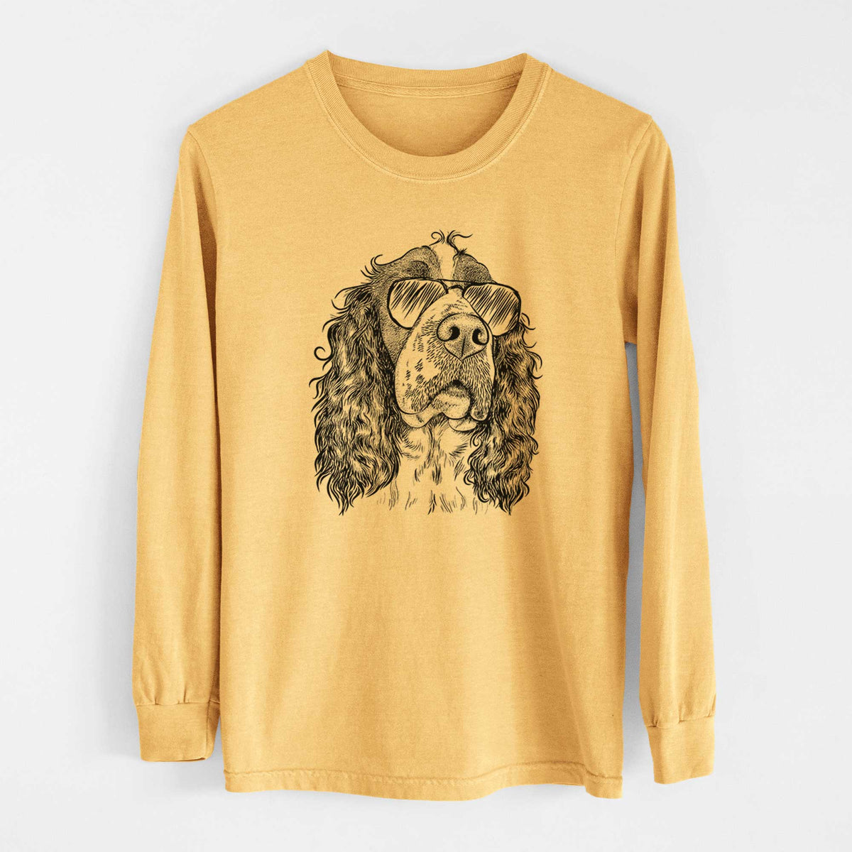 Aviators Millie Mae the English Springer Spaniel - Heavyweight 100% Cotton Long Sleeve