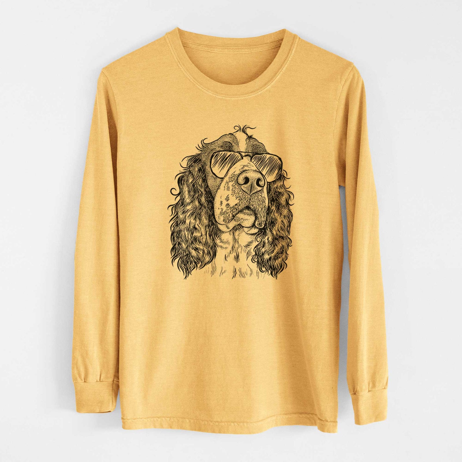 Aviators Millie Mae the English Springer Spaniel - Heavyweight 100% Cotton Long Sleeve