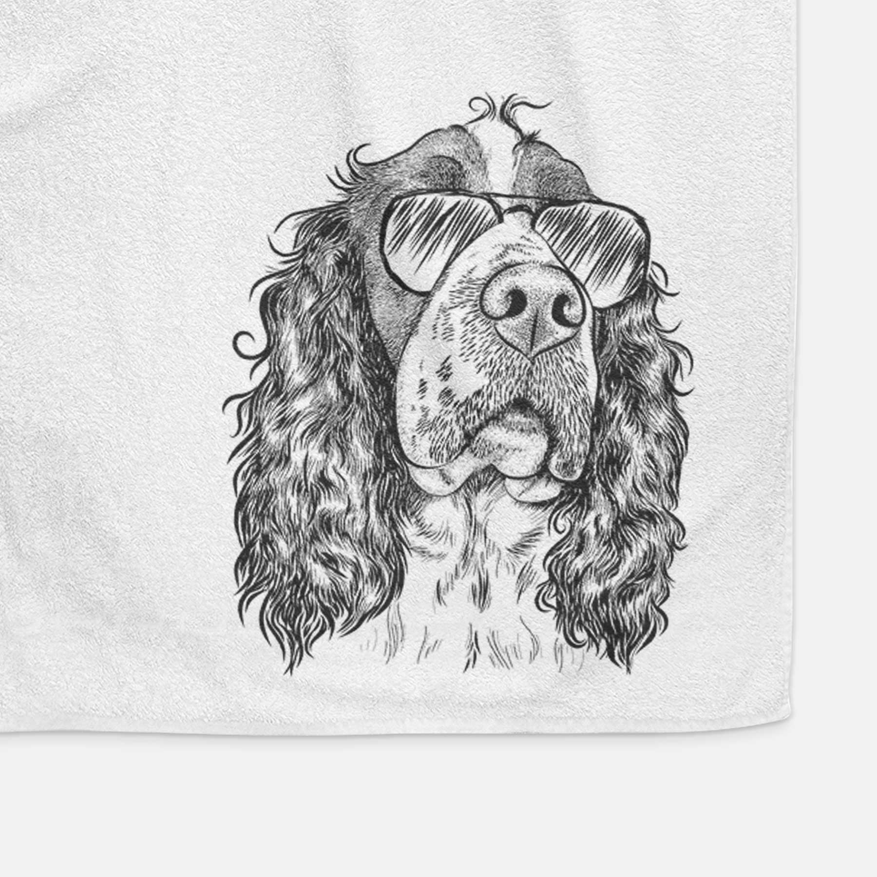 Millie Mae the English Springer Spaniel Decorative Hand Towel