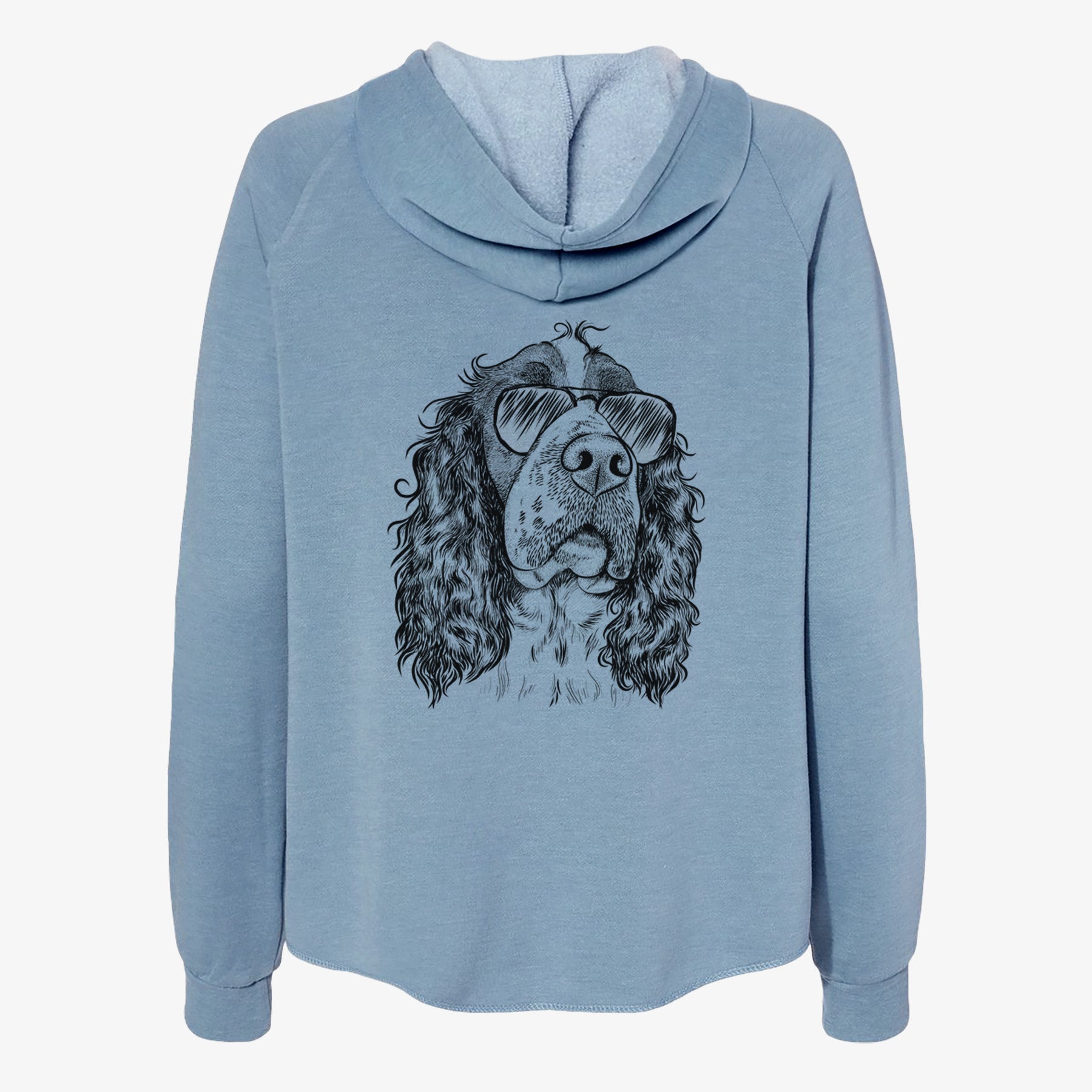 Millie Mae the English Springer Spaniel - Women's Cali Wave Zip-Up Sweatshirt