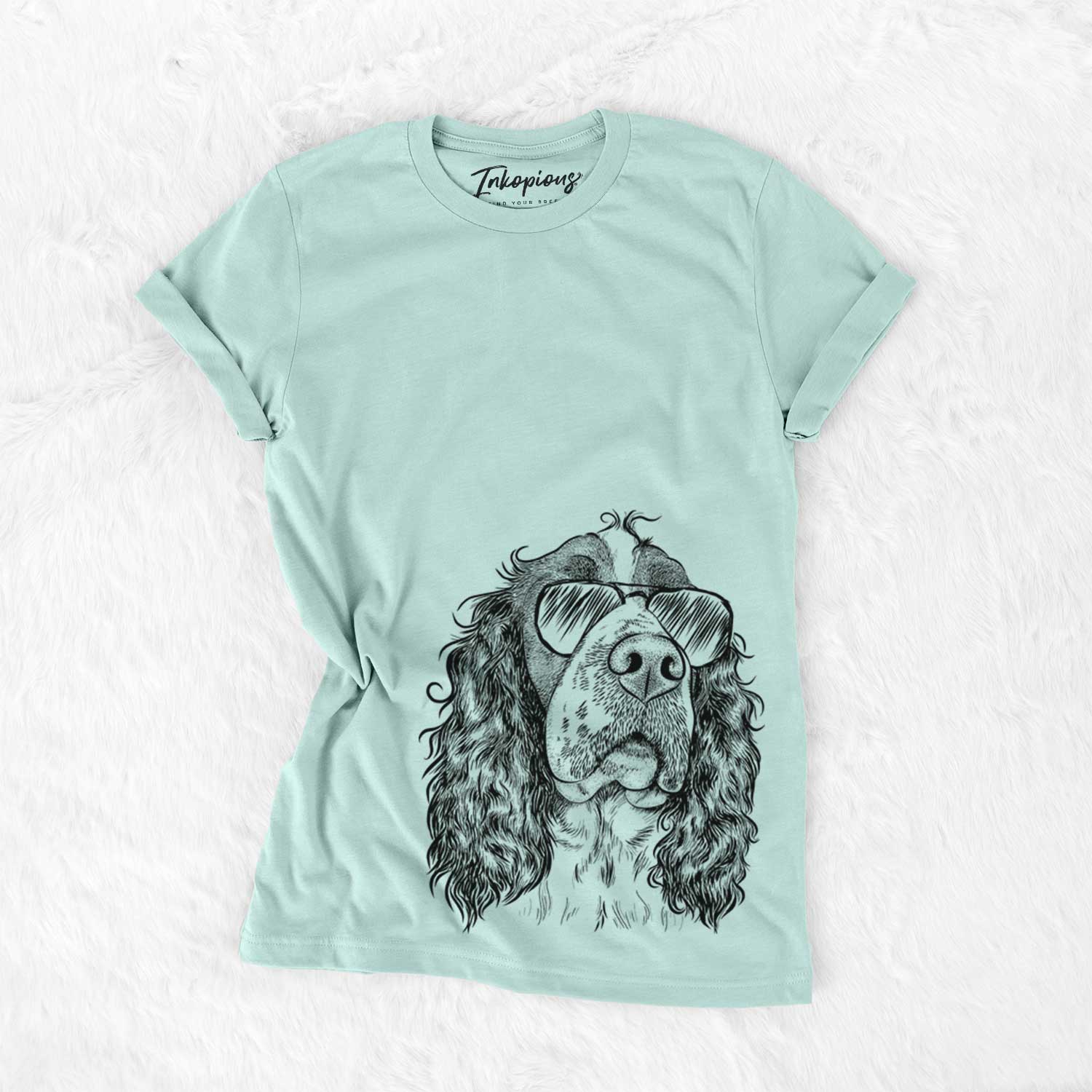 Aviator Millie Mae the English Springer Spaniel - Unisex Crewneck