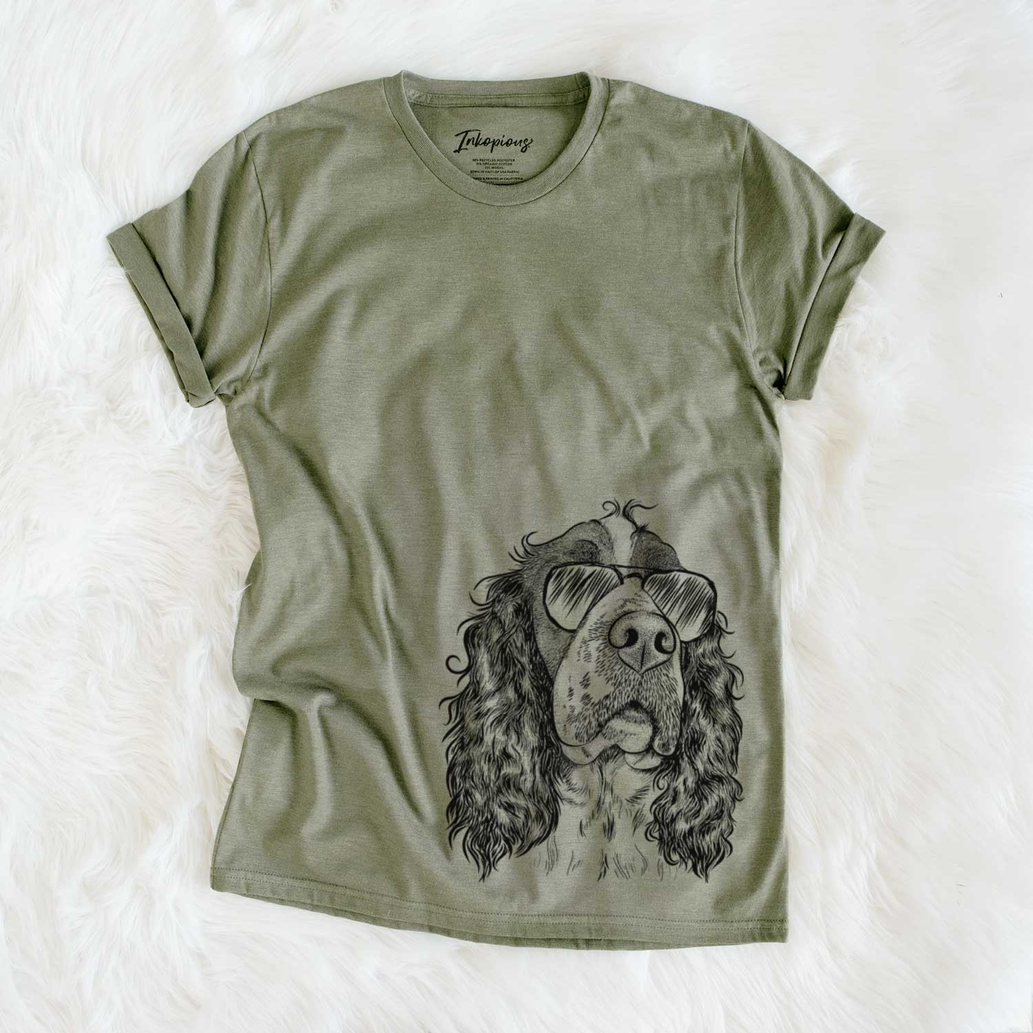 Aviator Millie Mae the English Springer Spaniel - Unisex Crewneck