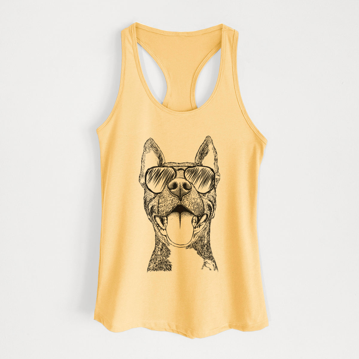 Milo the Pitbull Mix - Women's Racerback Tanktop