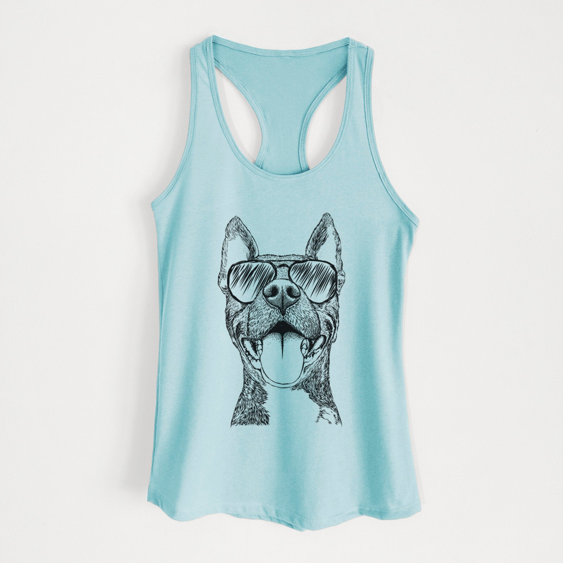 Milo the Pitbull Mix - Women's Racerback Tanktop