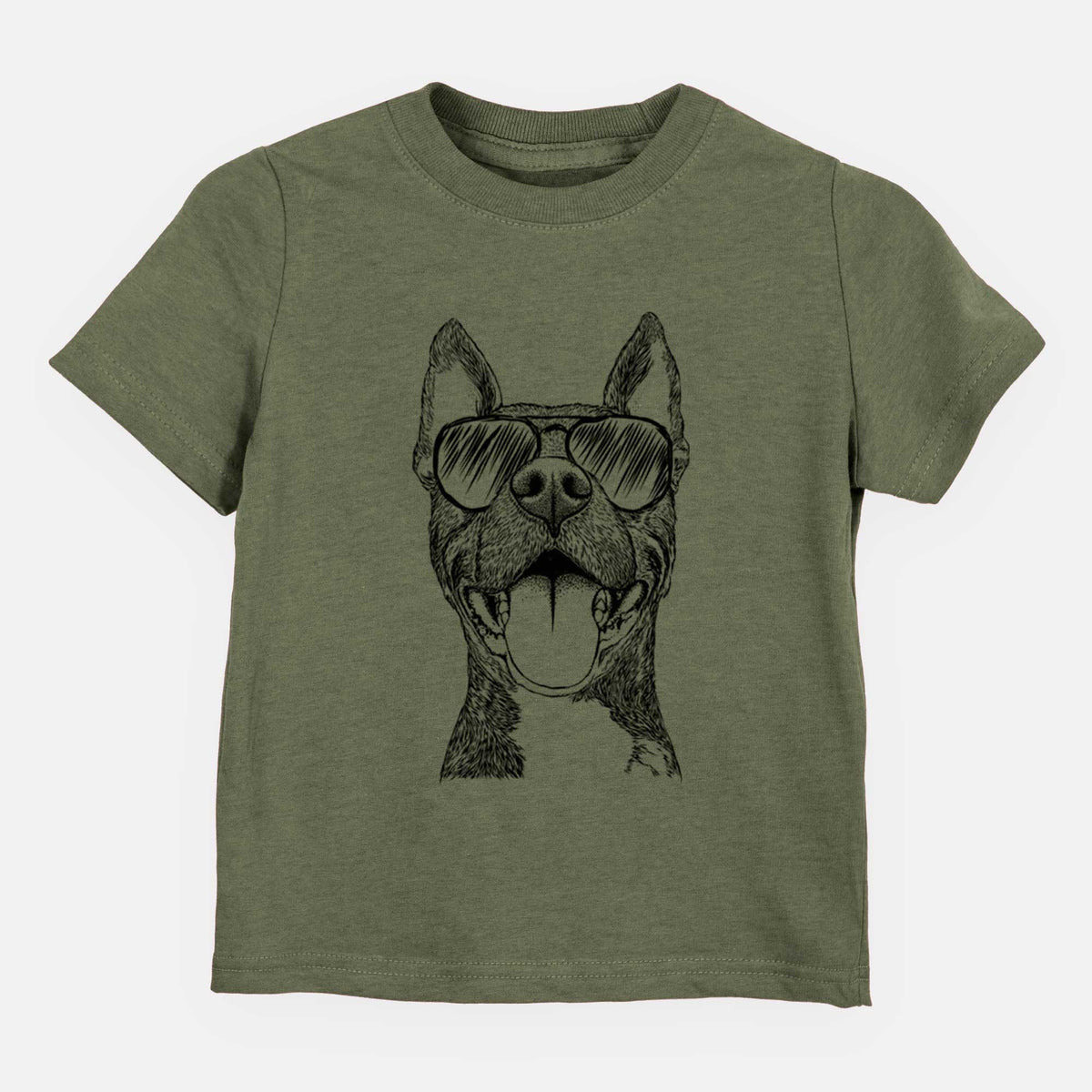 Aviator Milo the Pitbull Mix - Kids/Youth/Toddler Shirt