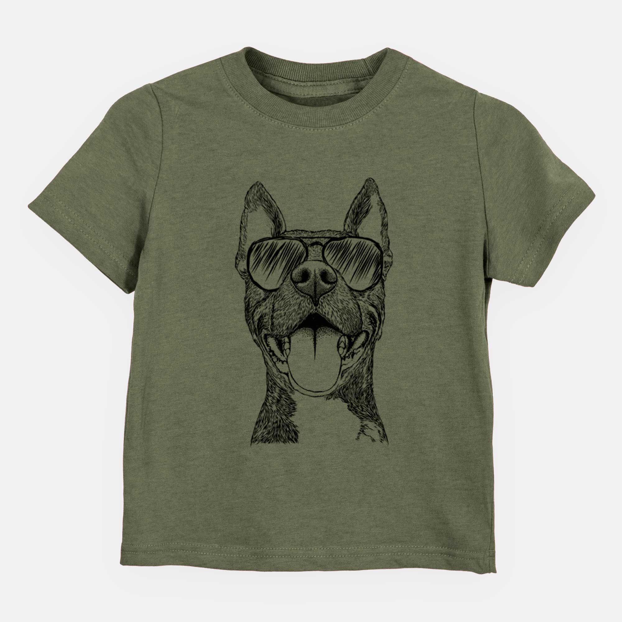 Aviator Milo the Pitbull Mix - Kids/Youth/Toddler Shirt