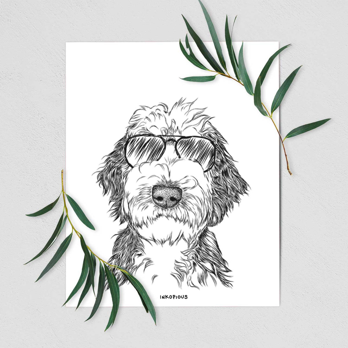 Milo Fluff the Sheepadoodle Art Print