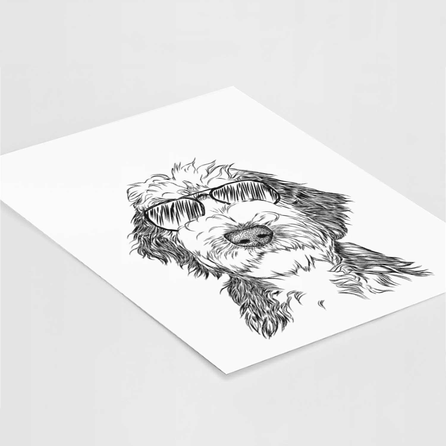 Milo Fluff the Sheepadoodle Art Print