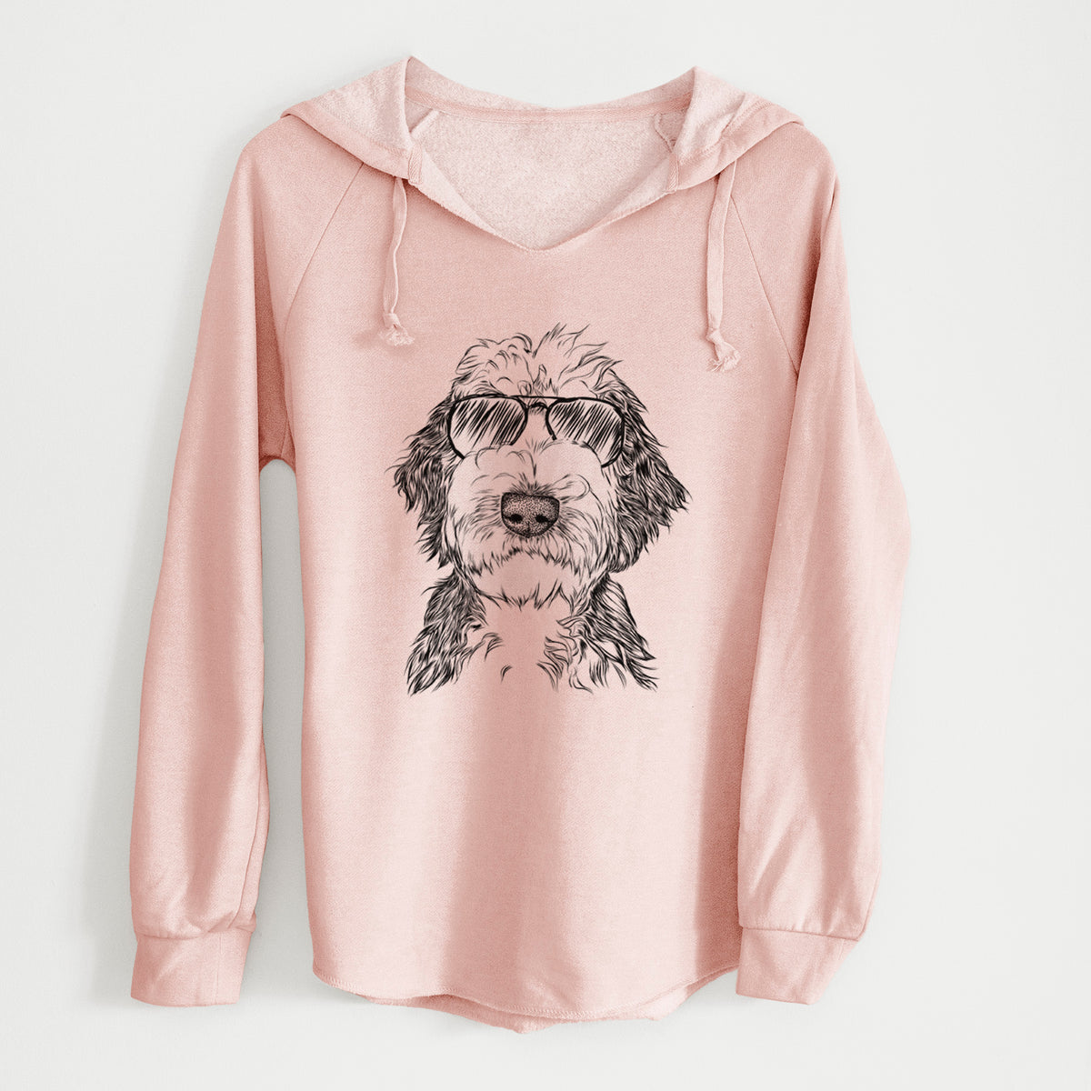 Aviator Milo Fluff the Sheepadoodle - Cali Wave Hooded Sweatshirt