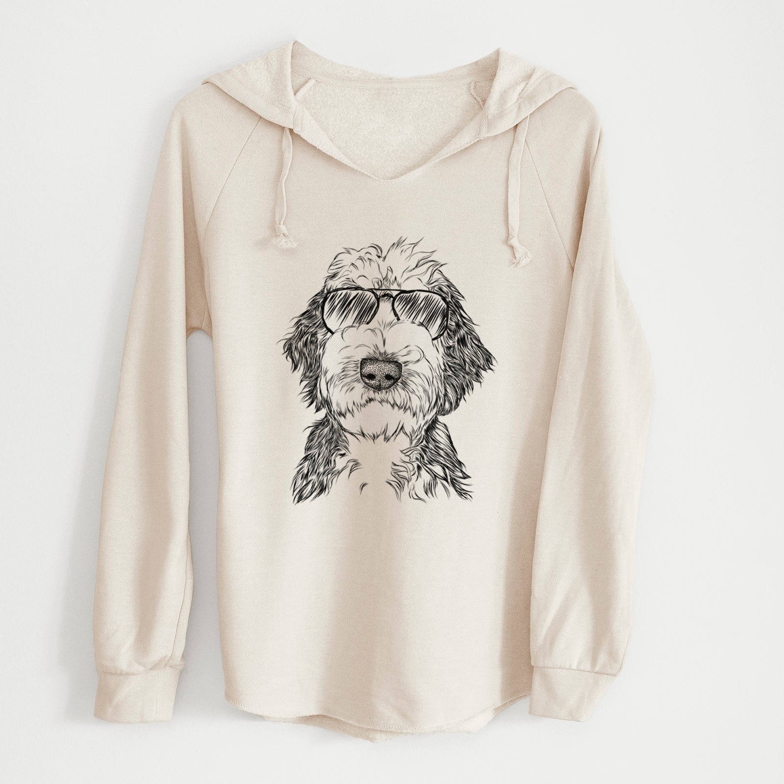 Aviator Milo Fluff the Sheepadoodle - Cali Wave Hooded Sweatshirt