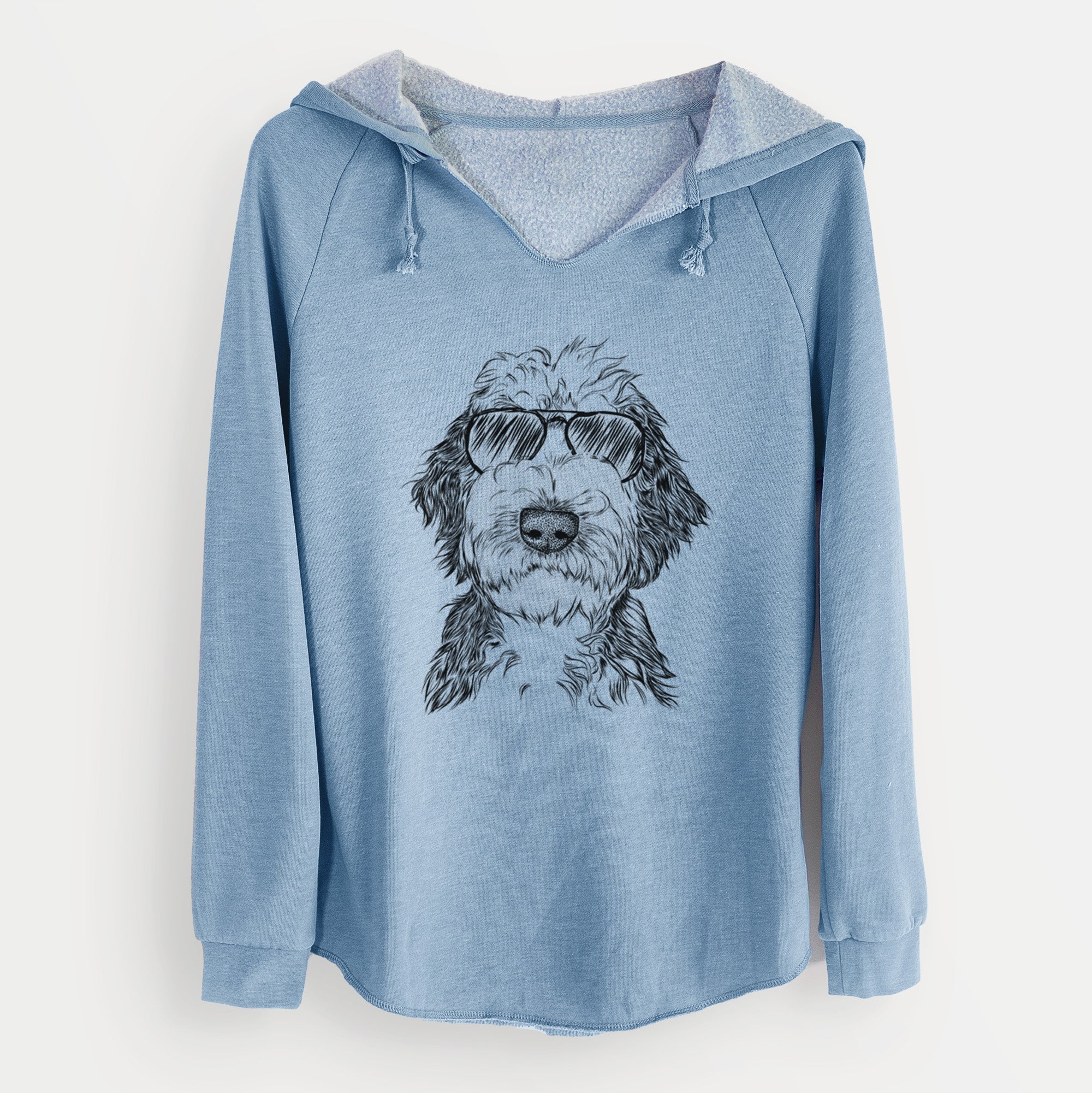 Aviator Milo Fluff the Sheepadoodle - Cali Wave Hooded Sweatshirt