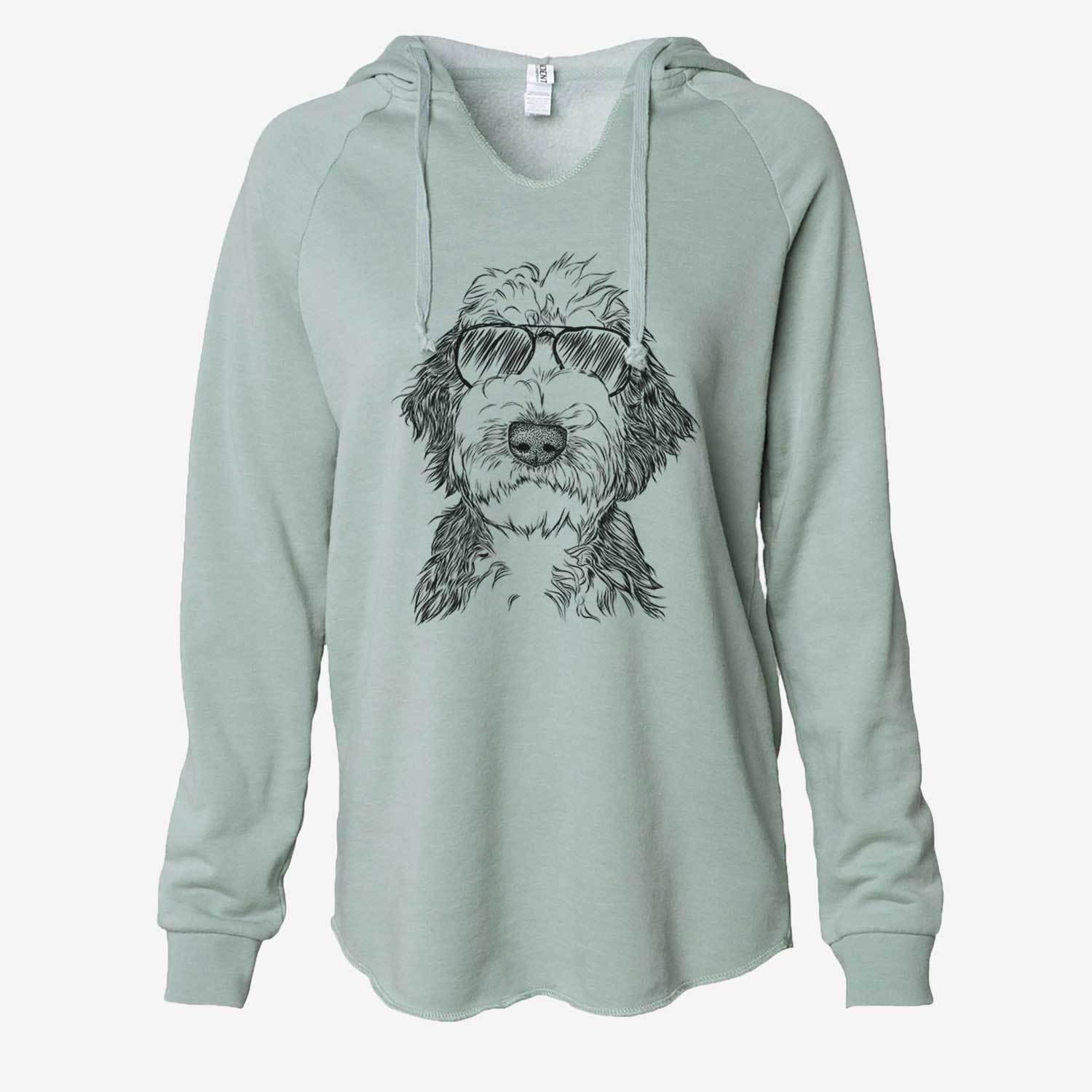 Milo Fluff the Sheepadoodle - Cali Wave Hooded Sweatshirt