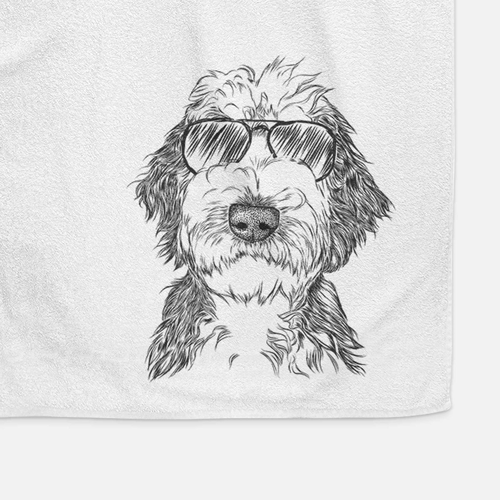 Milo Fluff the Sheepadoodle Decorative Hand Towel