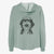 Milo Fluff the Sheepadoodle - Women's Cali Wave Zip-Up Sweatshirt