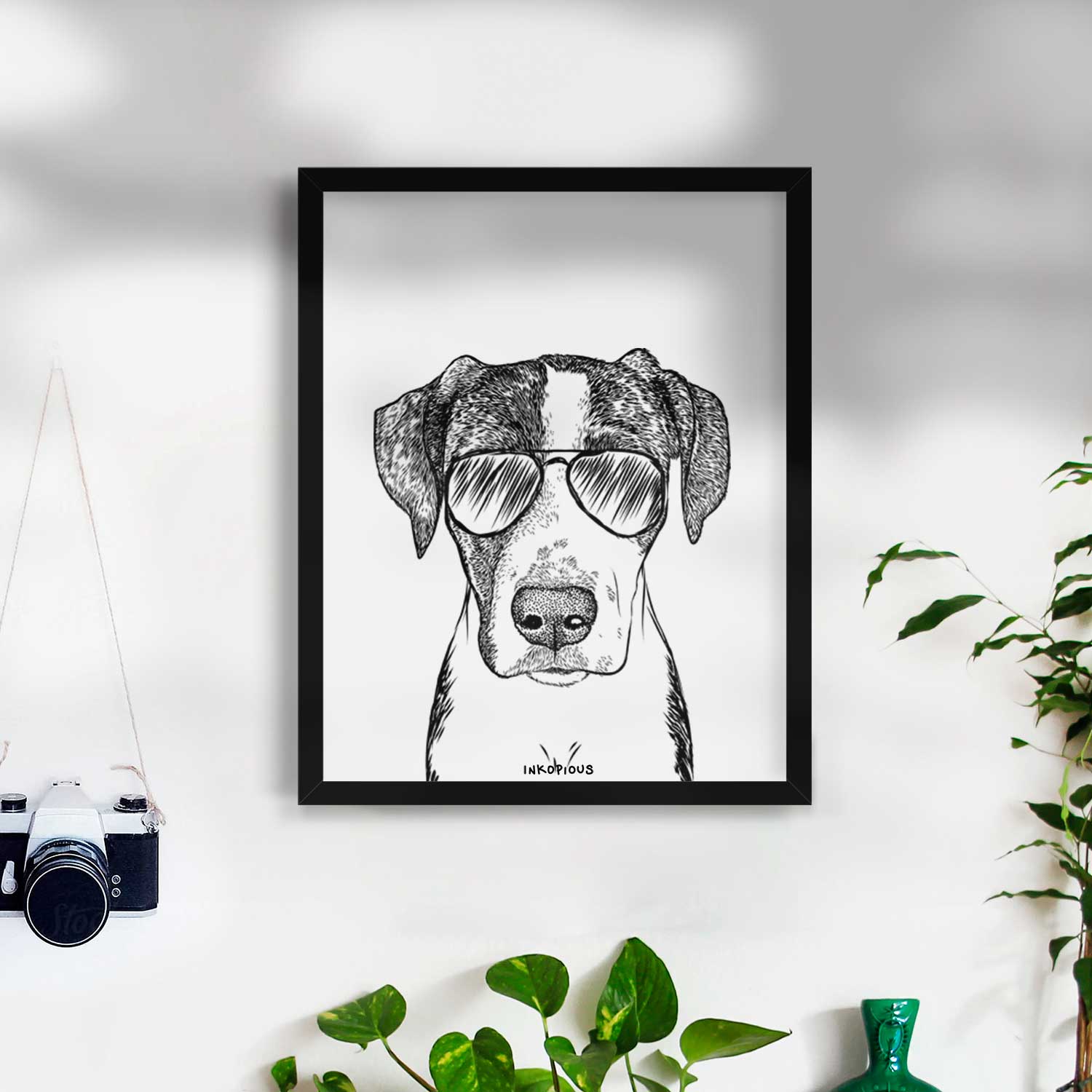 Milo the Mixed Breed Art Print