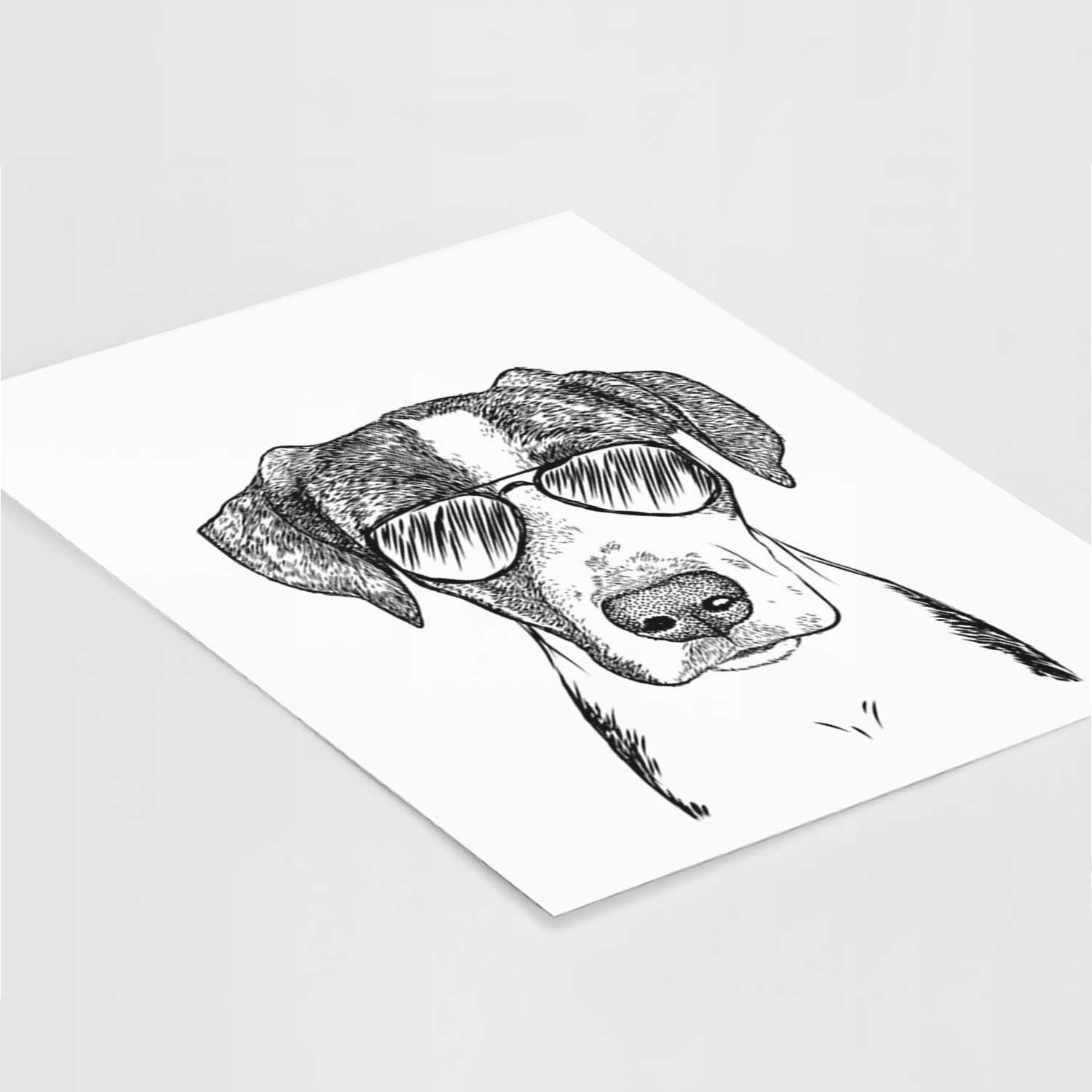 Milo the Mixed Breed Art Print