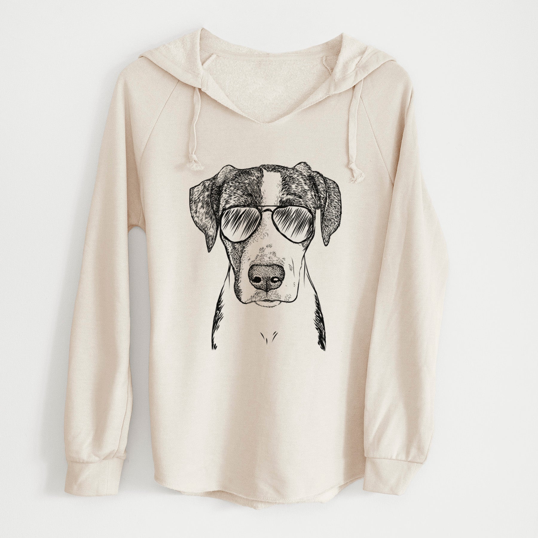 Aviator Milo the Mixed Breed - Cali Wave Hooded Sweatshirt
