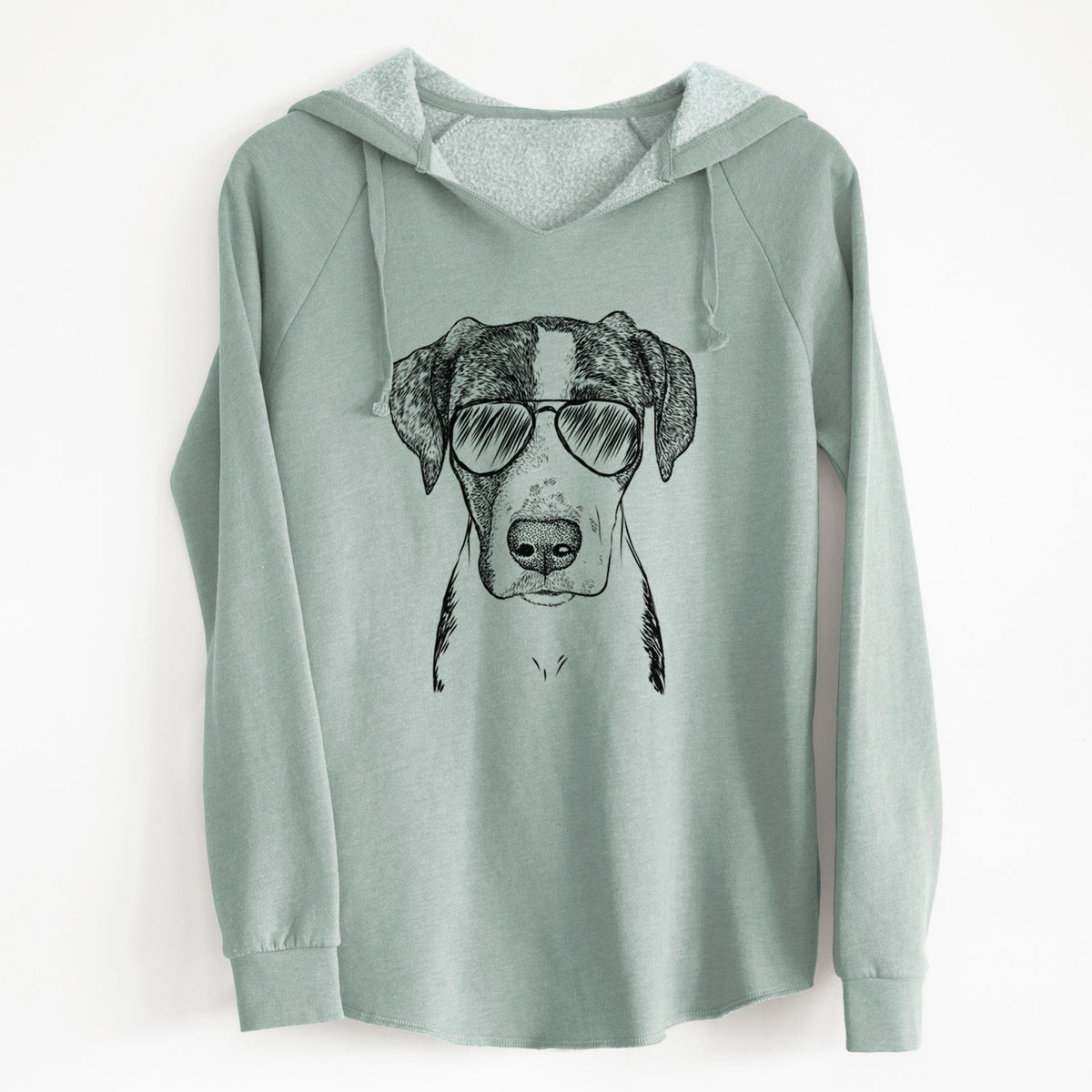 Aviator Milo the Mixed Breed - Cali Wave Hooded Sweatshirt